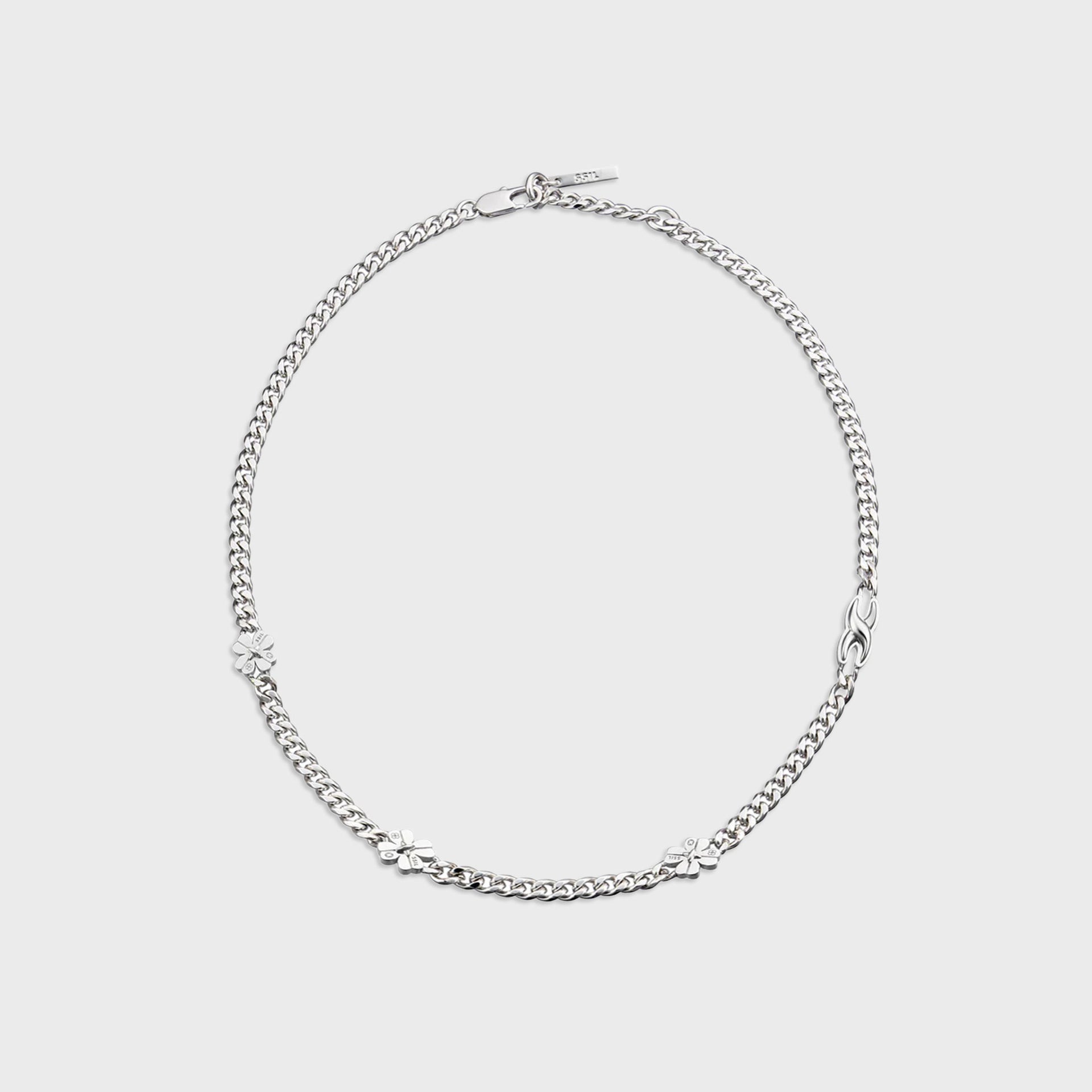 SSIL Flat Clover Chain - Silver