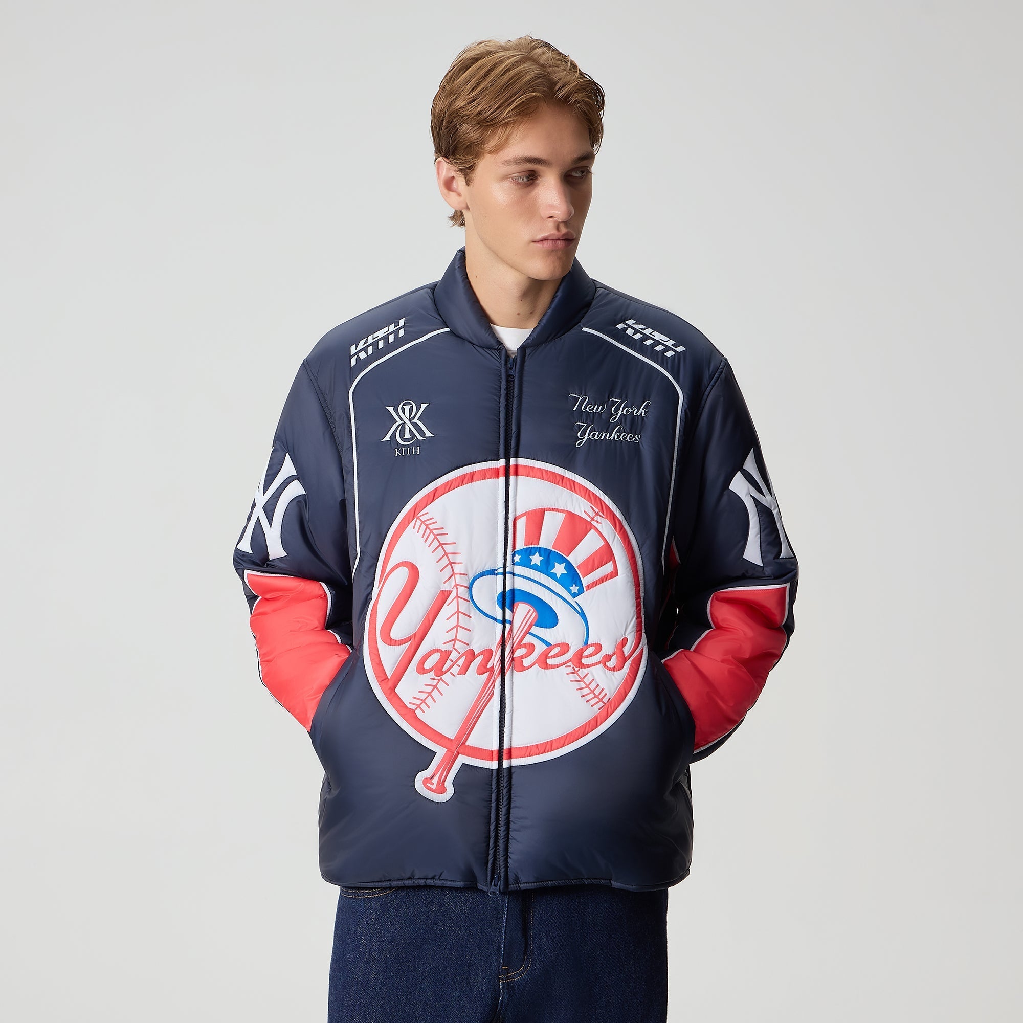 Kith for the New York Yankees Faux Fur Jacquard Jaysen Hoodie