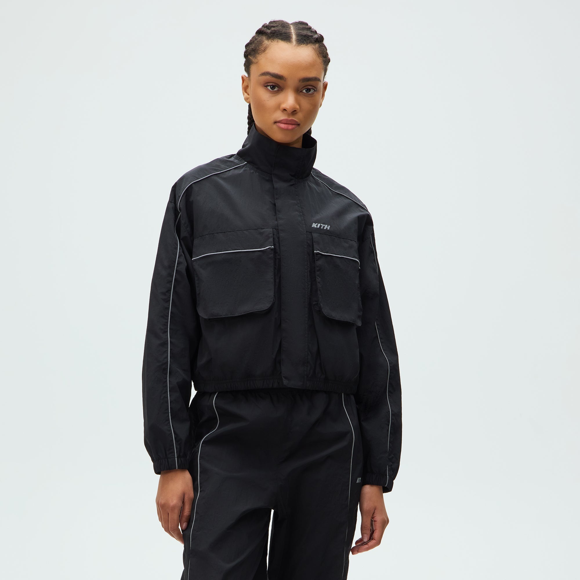 Kith Women Lowen Track Jacket - Black – Kith Japan