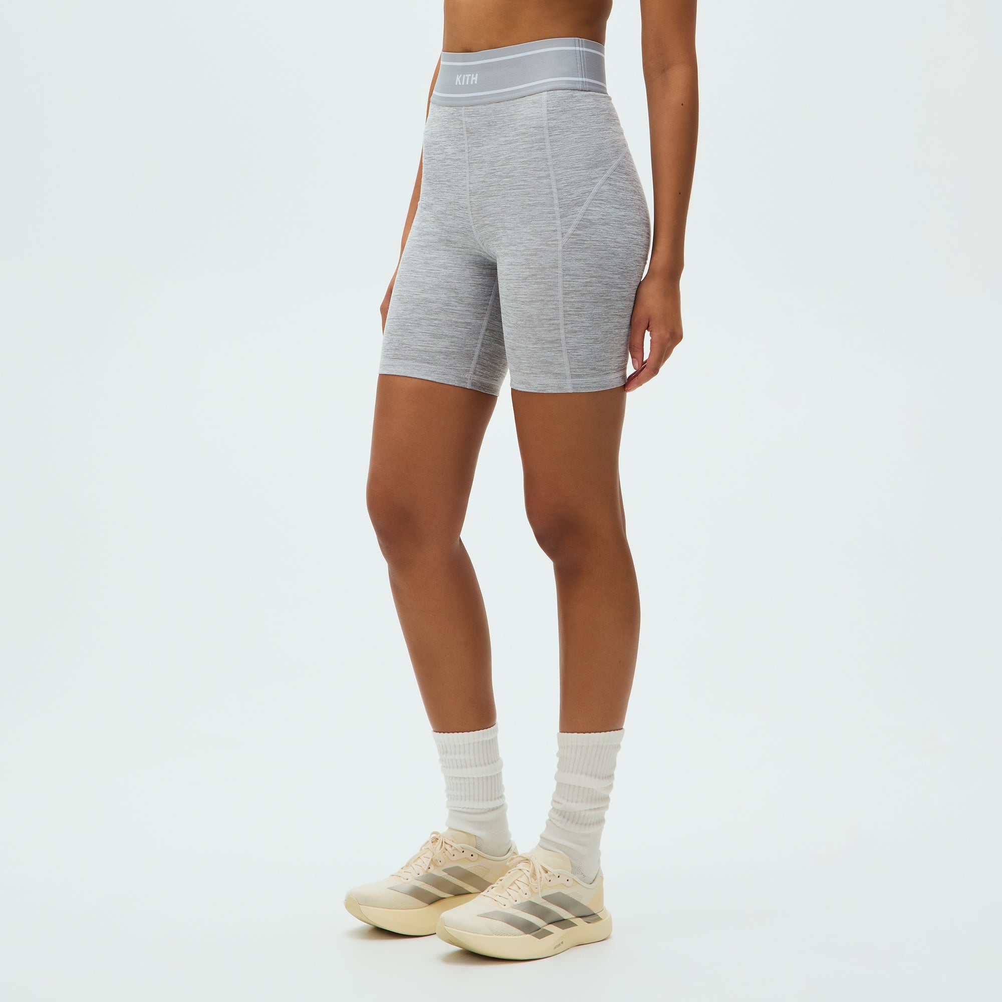 Kith Women Lana Biker Short - Cool Heather Grey – Kith Japan