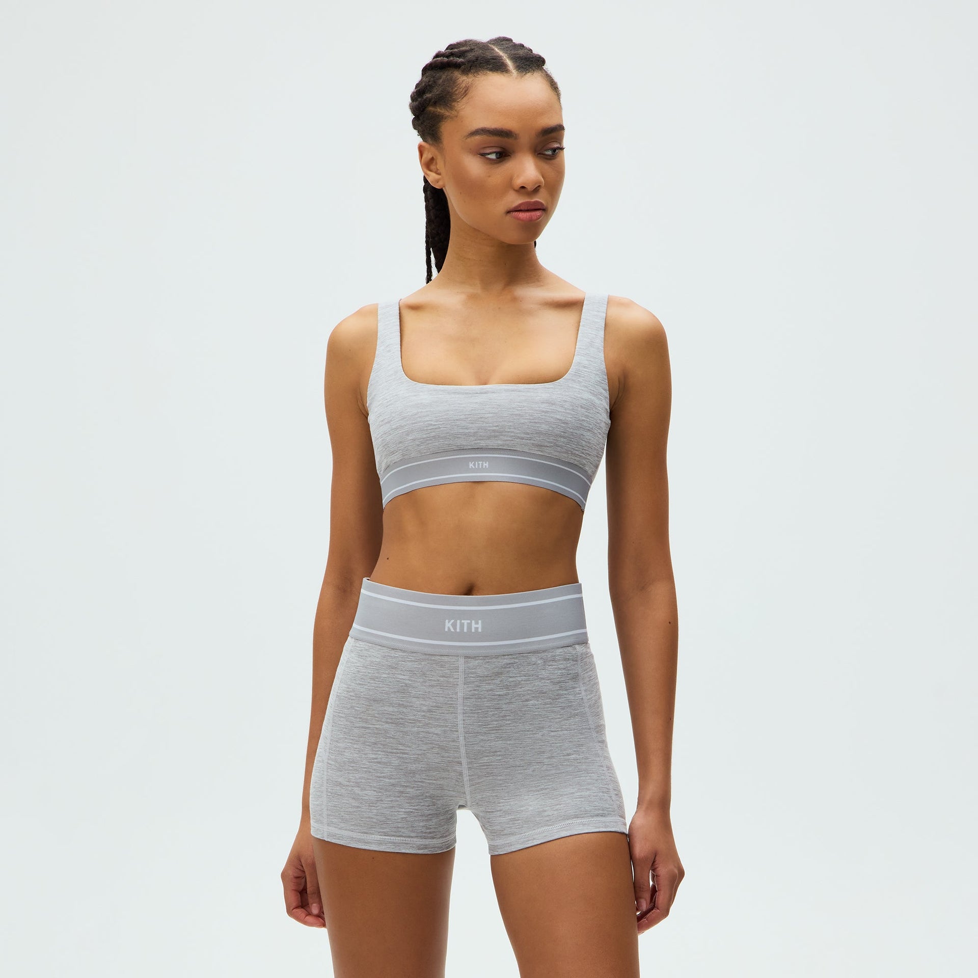 Kith Women Mica Active Short - Cool Heather Grey