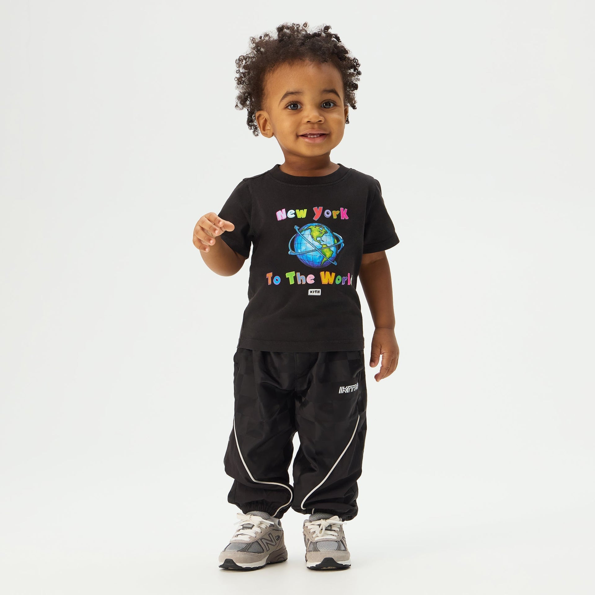 Kith Baby New York to the World Vintage Tee - Black