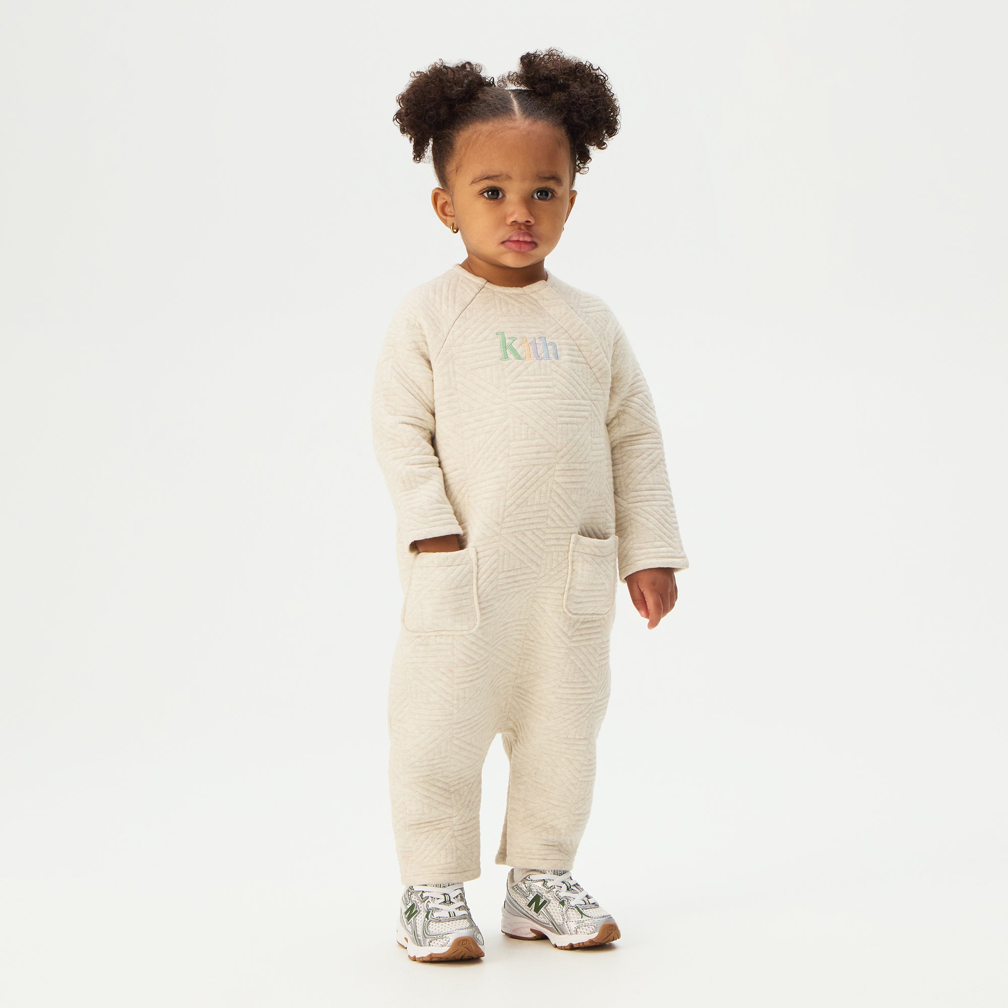 Kith Baby Quilted Coverall - Sandy Heather – Kith Japan