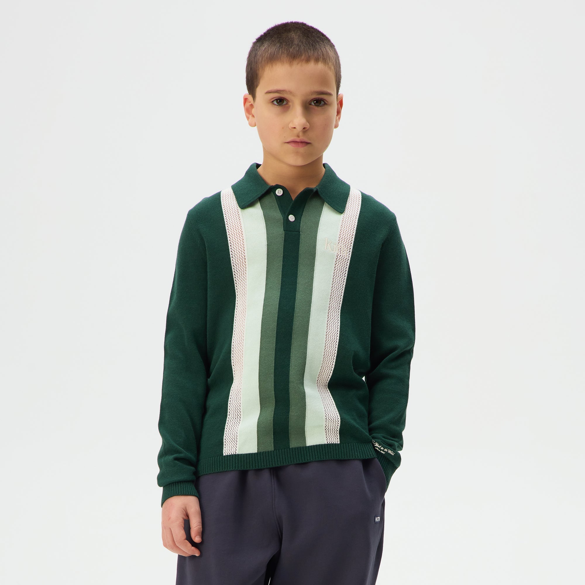 Kith Kids Color-Blocked Hanson Polo - Stadium – Kith Japan