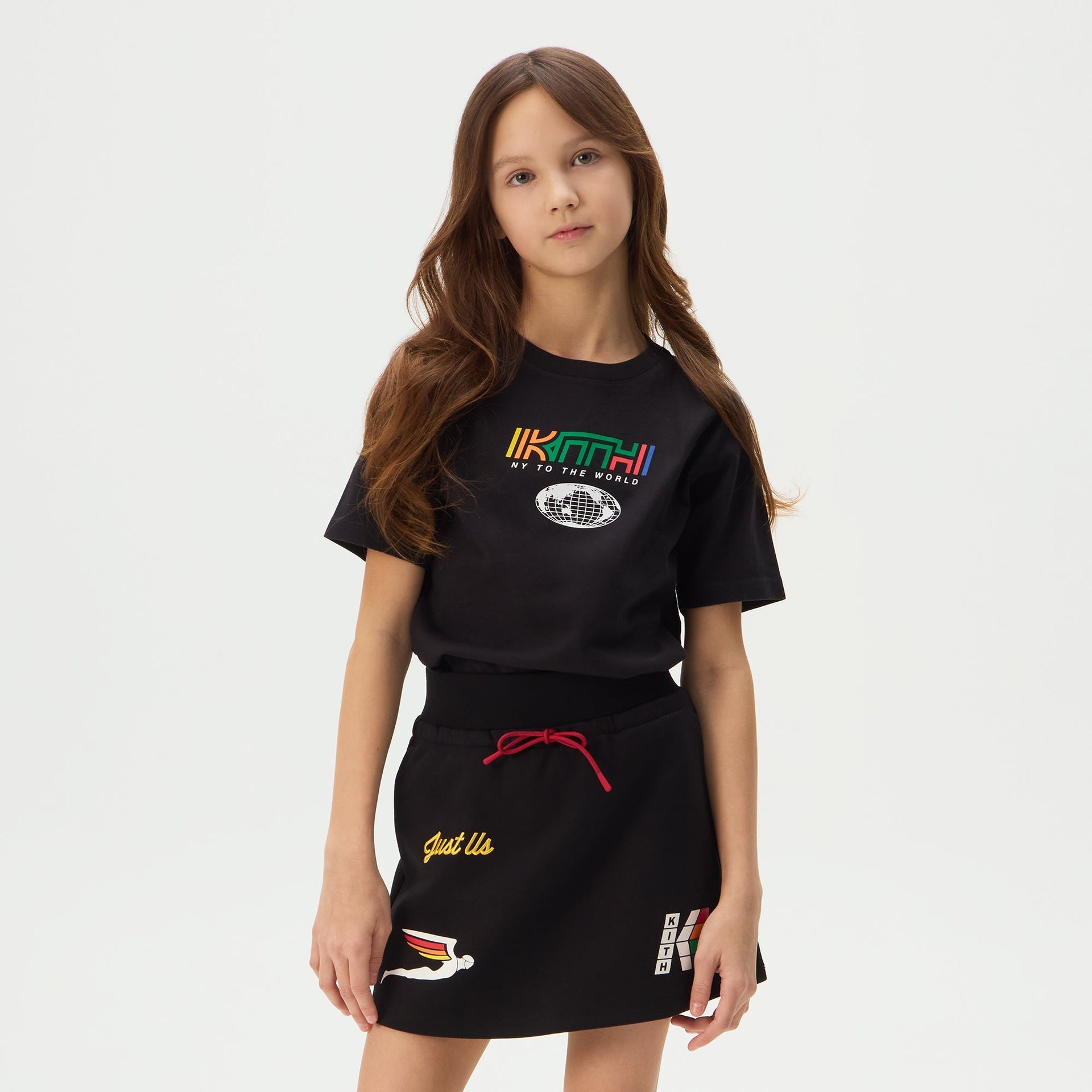 Kith Kids Global Patch Graphic Tee - Black