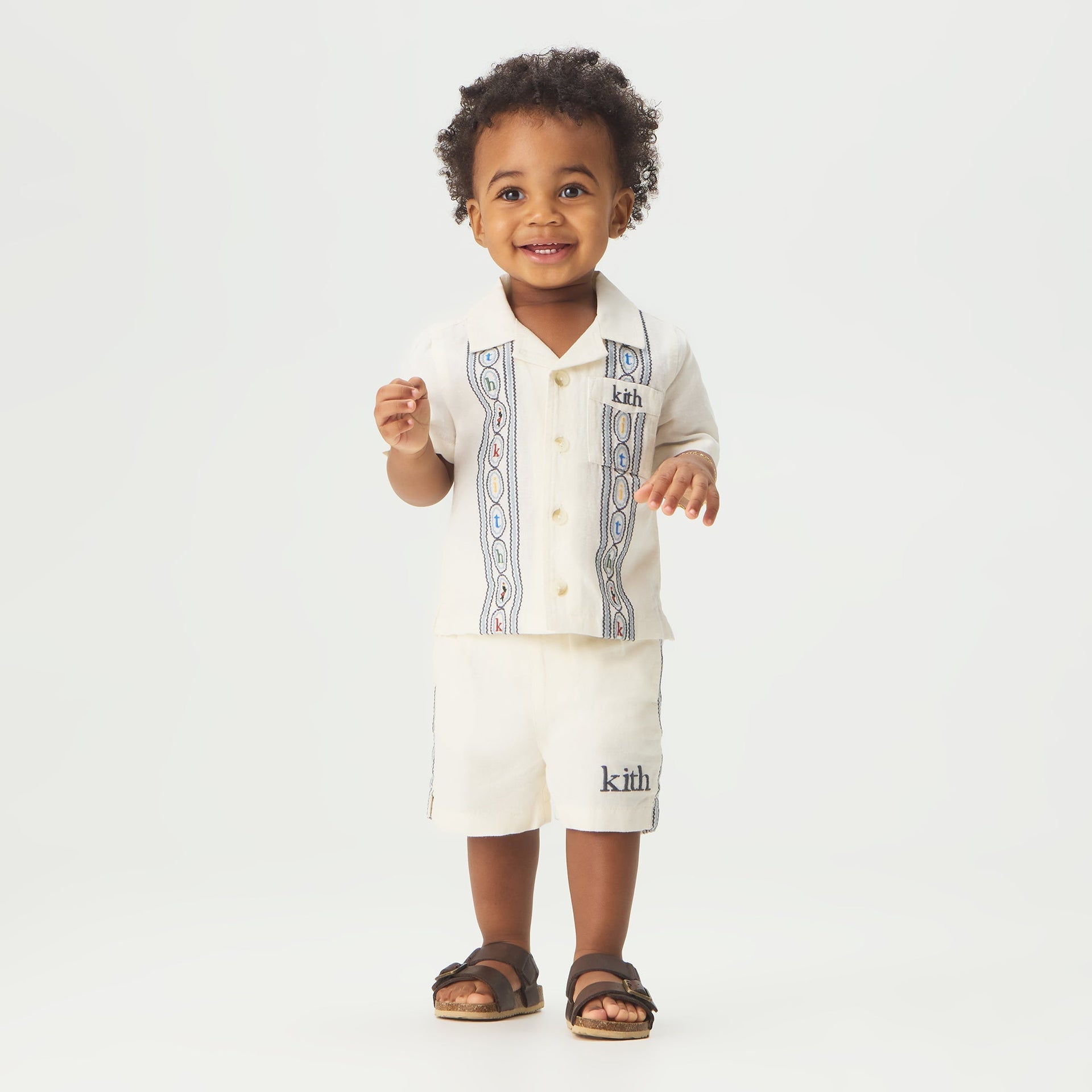 Kith Baby Novelty Embroidered Thompson Collared Shirt - Silk
