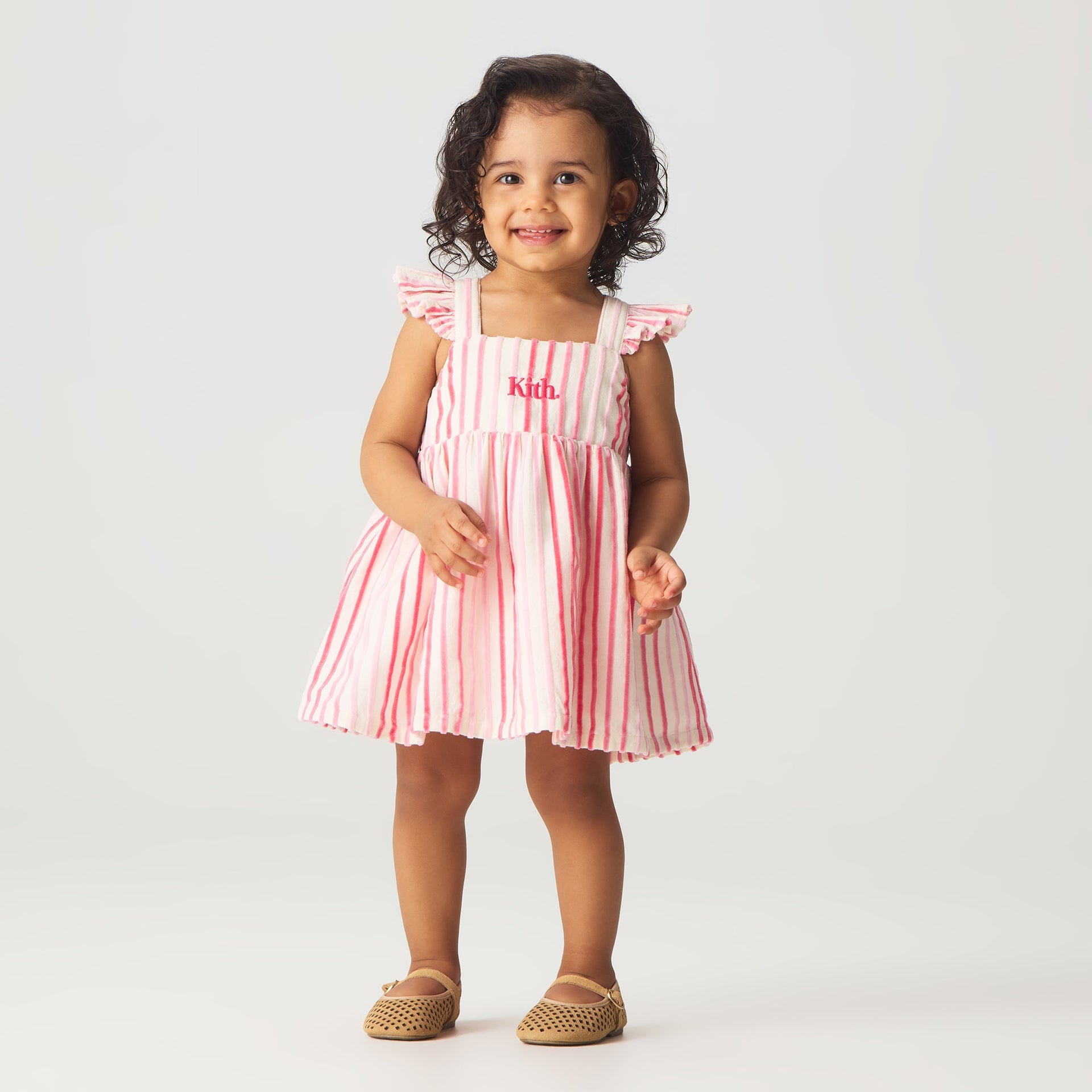 Kith Baby Chenille Stripe Amina Mini Dress - Protea