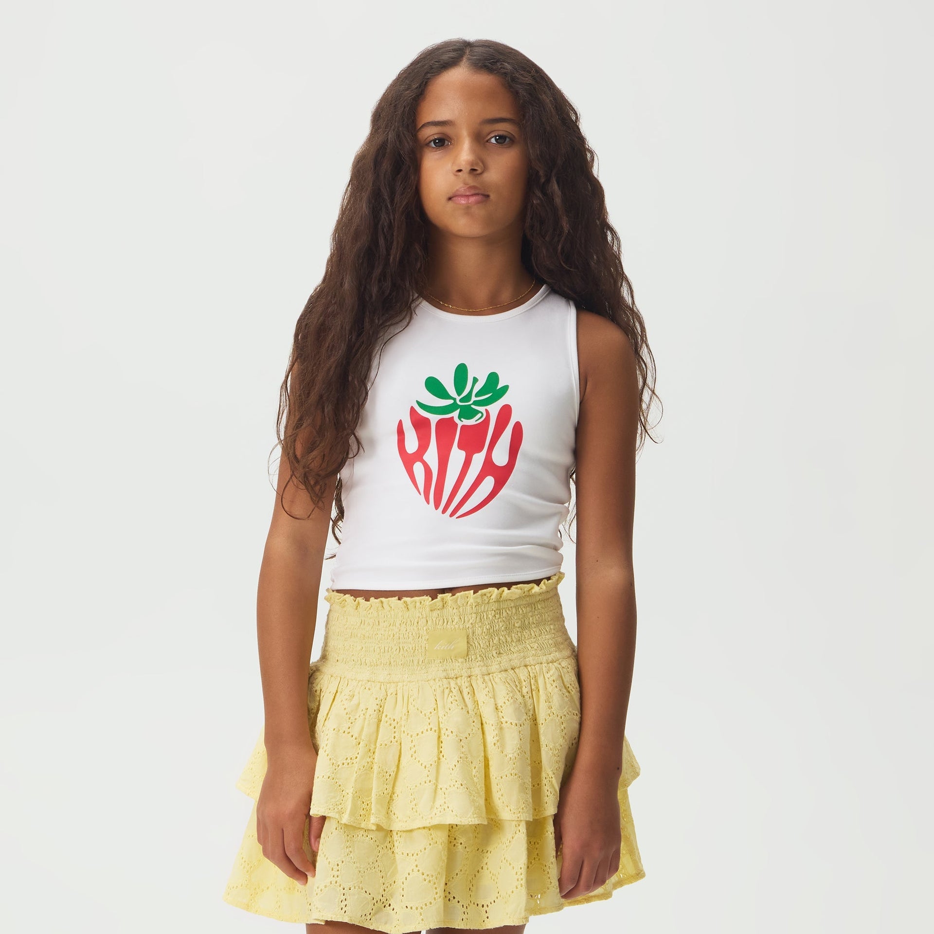 Kith Kids Graphic Keirden Tank - White