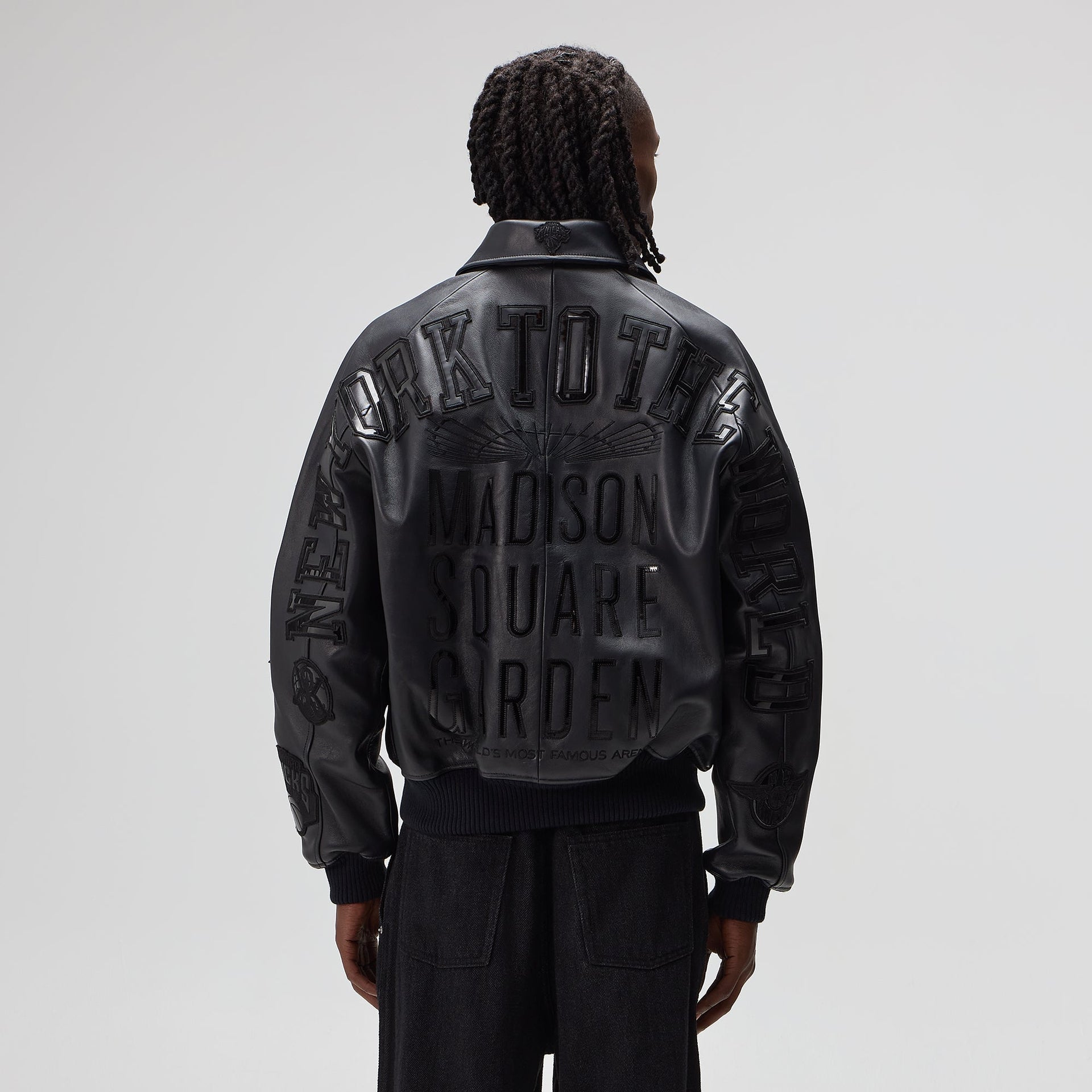 Kith & AVIREX for the New York Knicks Madison Square Garden Icon Jacket - Black