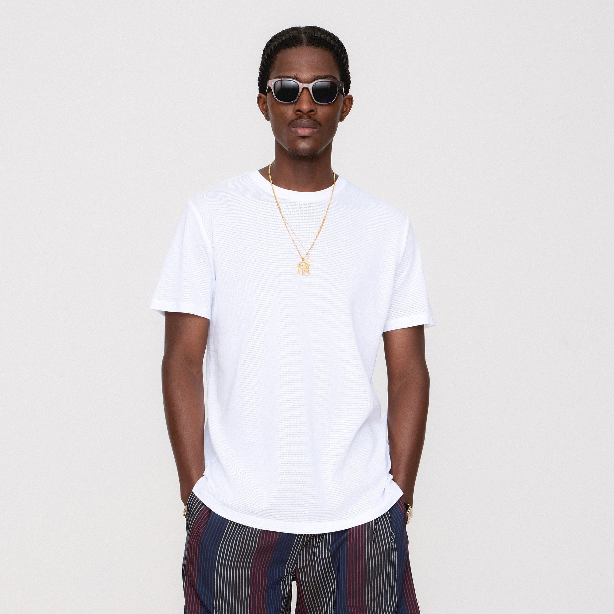 kith メッシュ ホワイト Kith Pointelle Mesh Heathrow Tee - White – Kith Japan