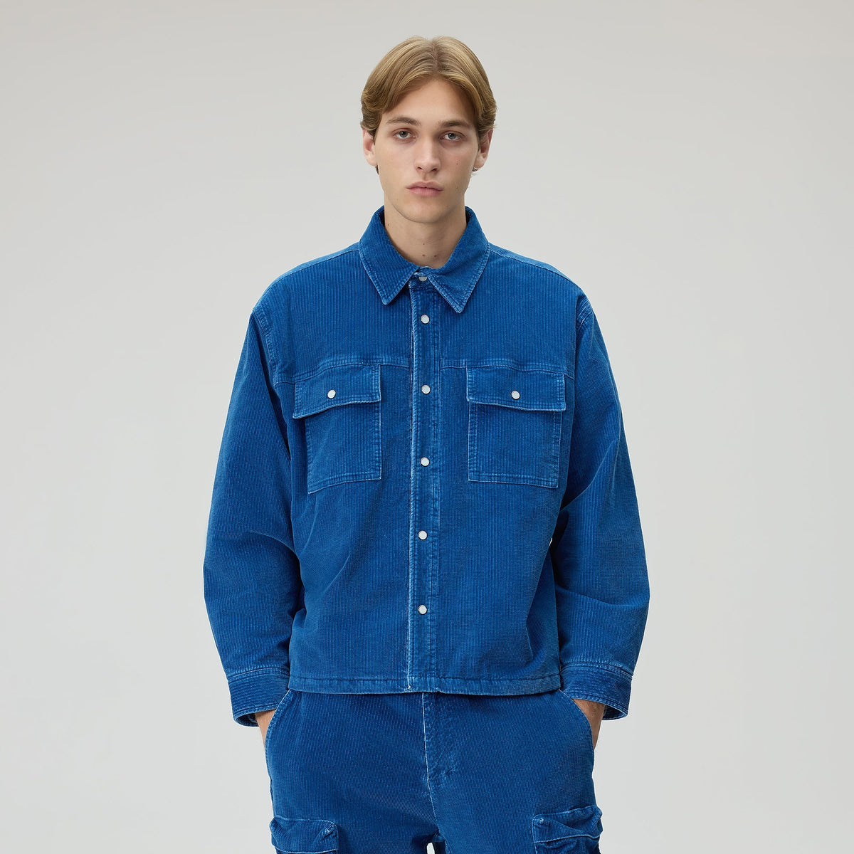 Kith Indigo Cord Vintage Apollo Shirt Jacket - Cyanotype – Kith Japan