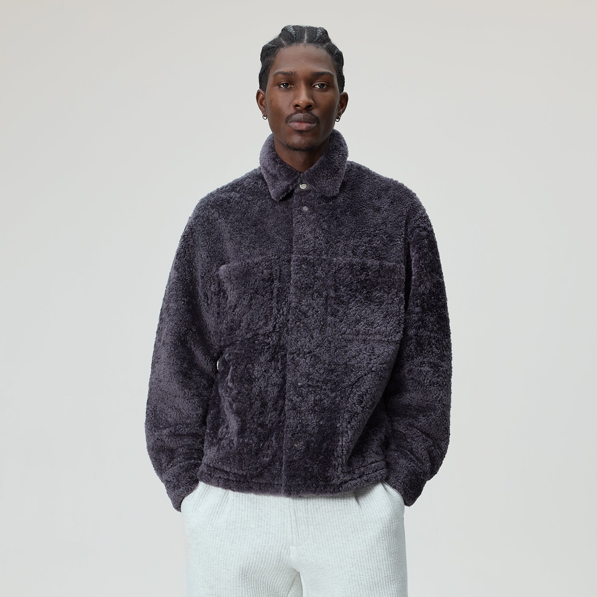 に*く様 KITHSheridanShirtJacketBlack Multic Kith Shearling Ace Shirt Jacket - Thunder – Kith Japan