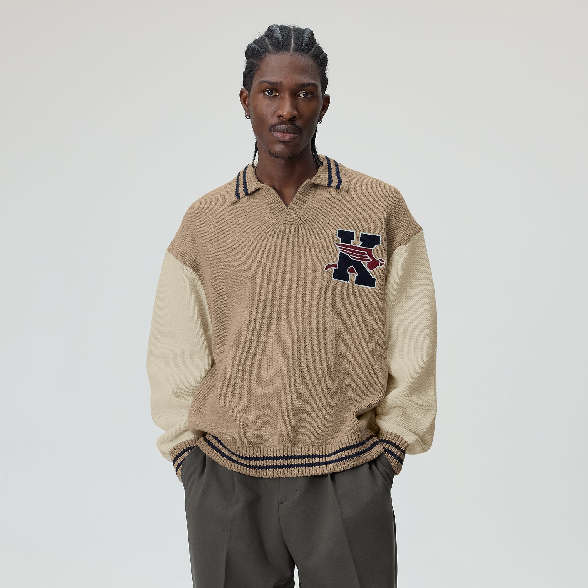 Kith Nelson Rugby Sweater - Canvas Heather – Kith Japan