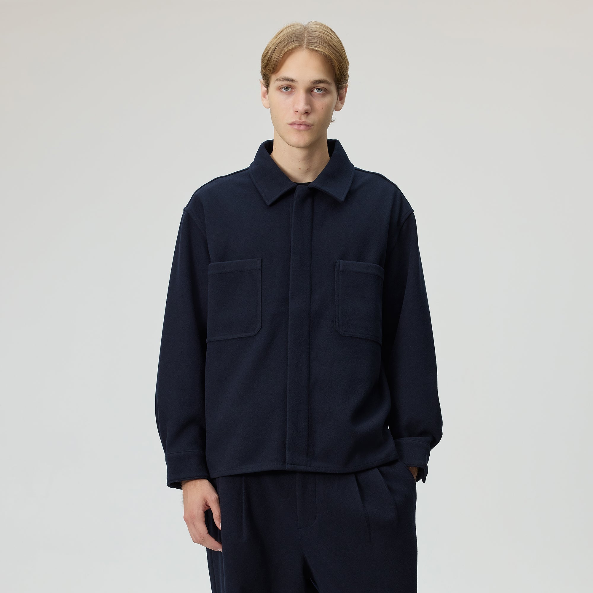 KITH Felted Jersey Ace ジャケット　ronnie fieg Kith Felted Jersey Ace Buttondown Brine Men's - SS24 - US