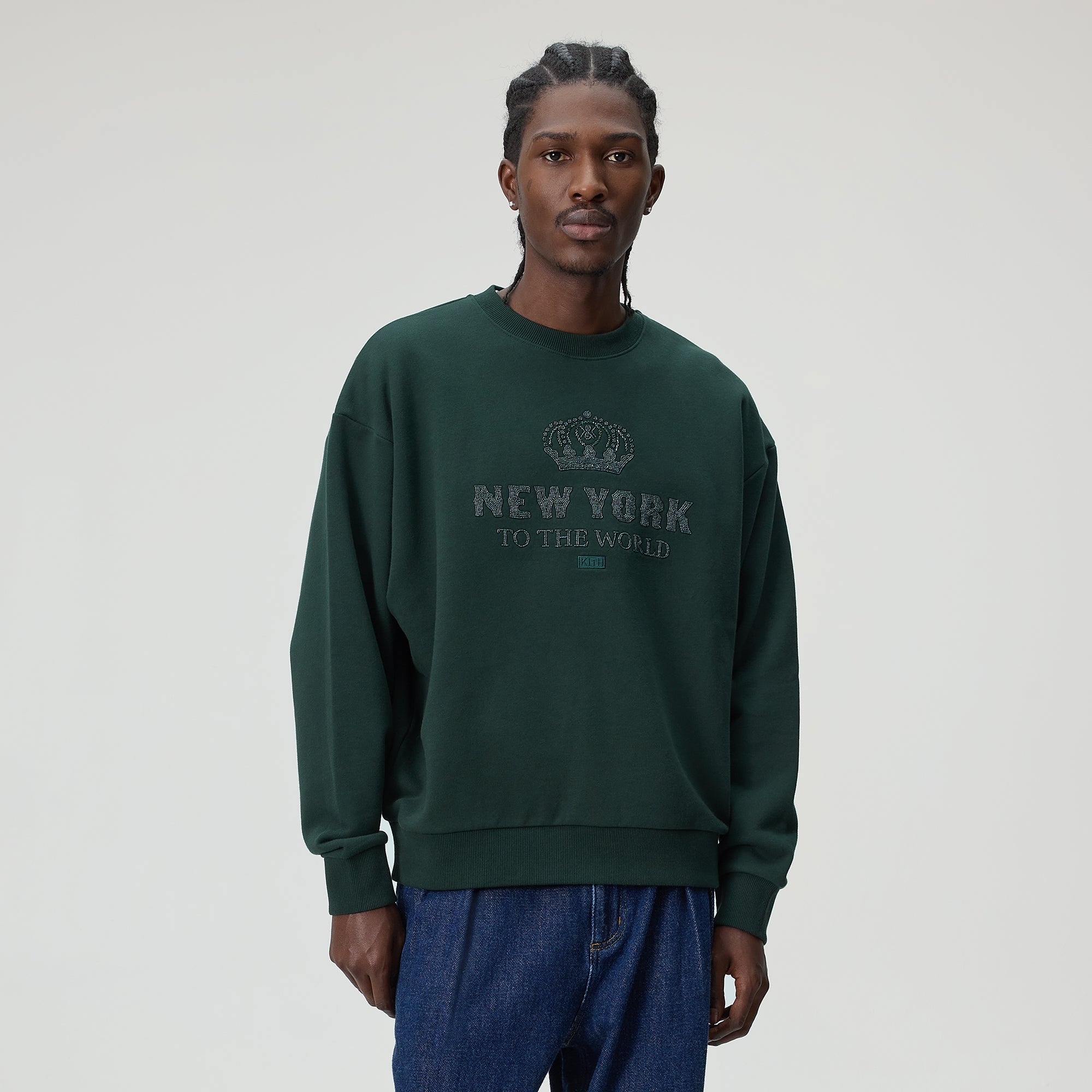 kith セットアップ　グリーン　Mサイズ KITH ベロア ルイトラックジャケットStadiumメンズ セットアップ (KITH