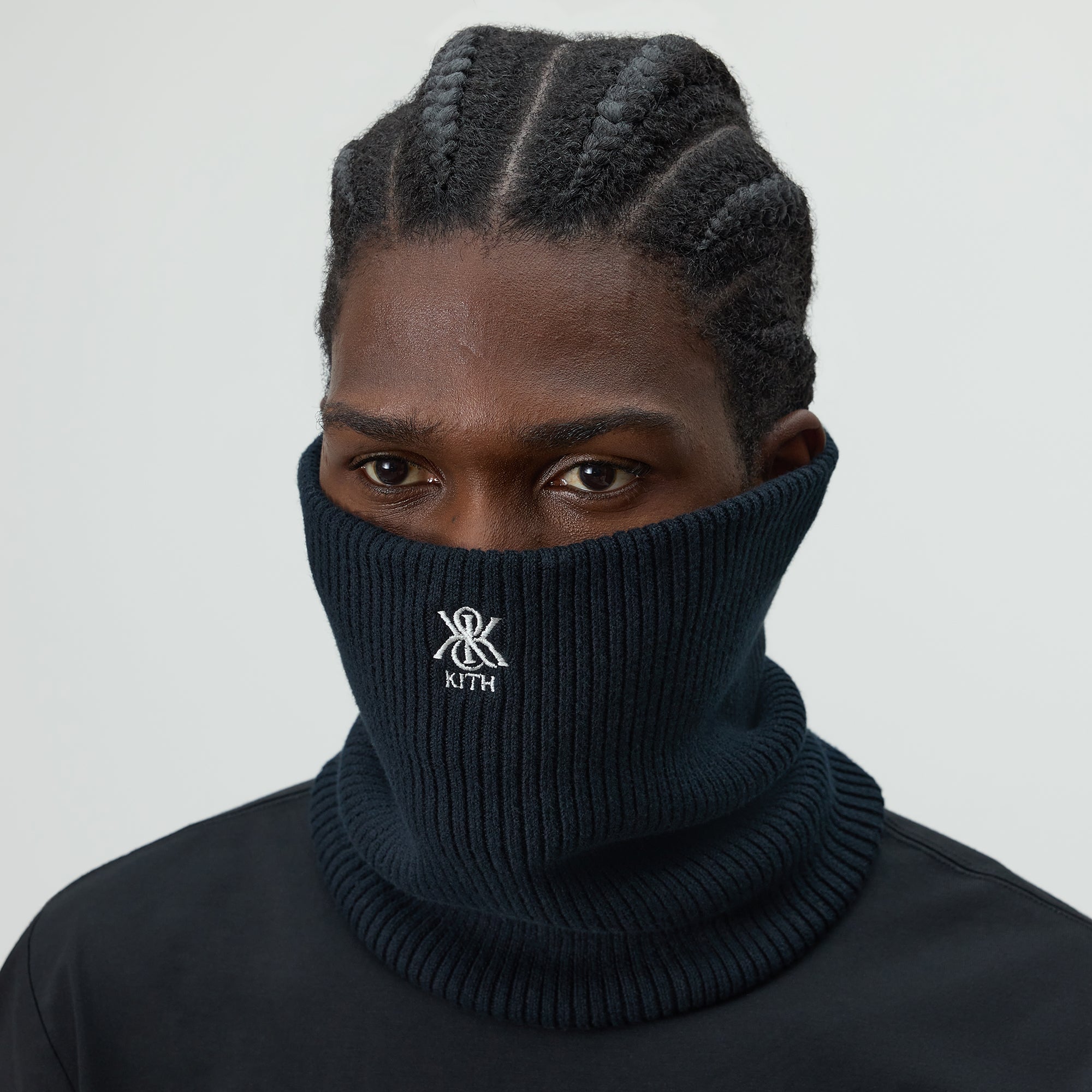 Kith Ribbed Neck Warmer - Black – Kith Japan