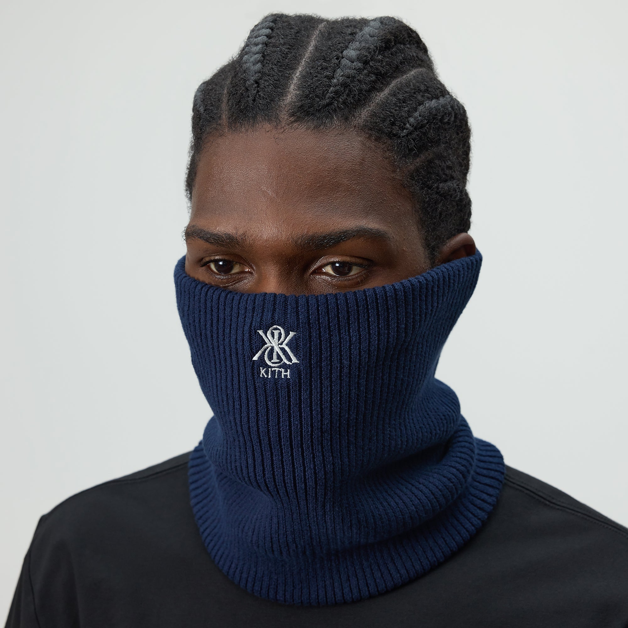 Kith Ribbed Neck Warmer - Nocturnal – Kith Japan