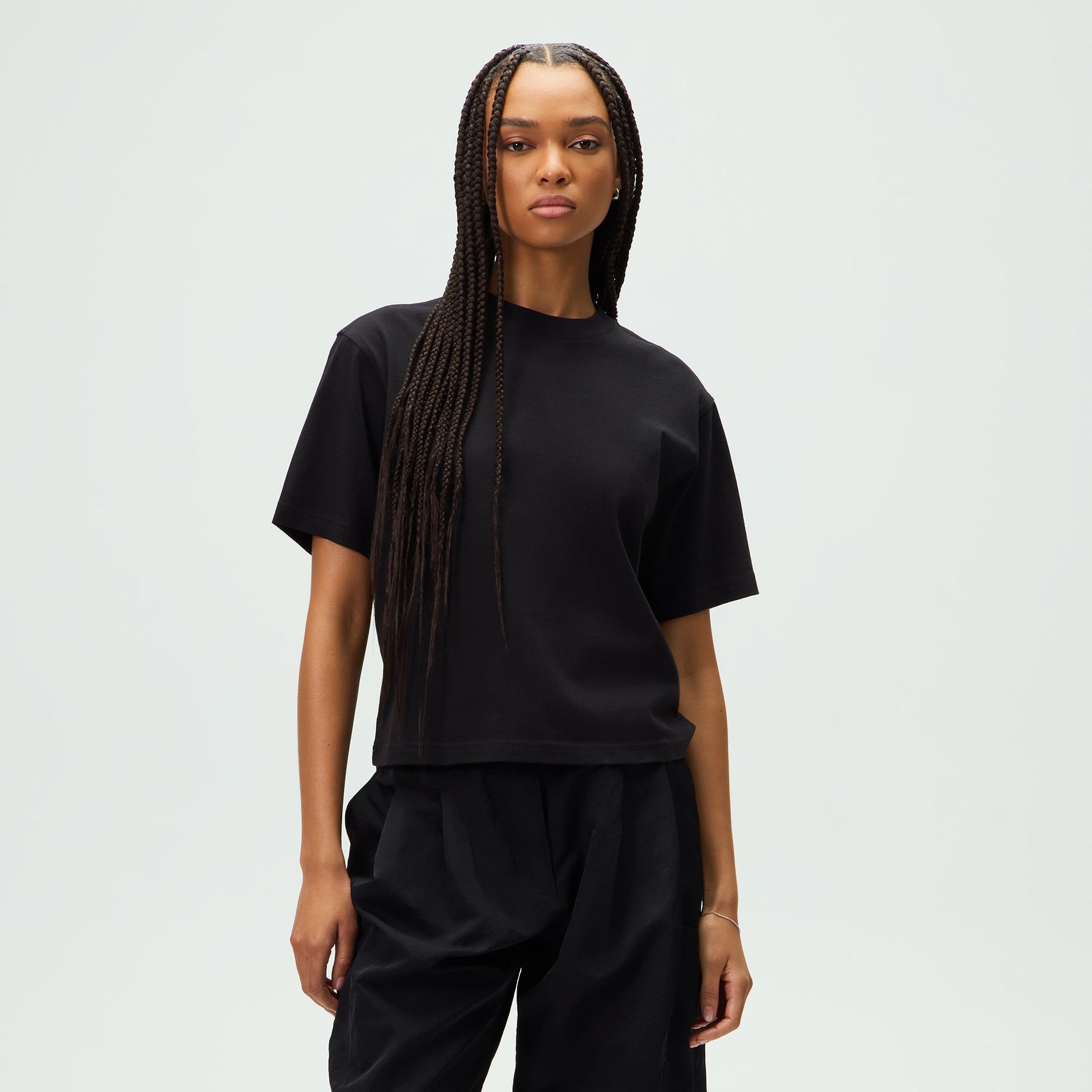 Kith Women Syril Split Back Tee - Black