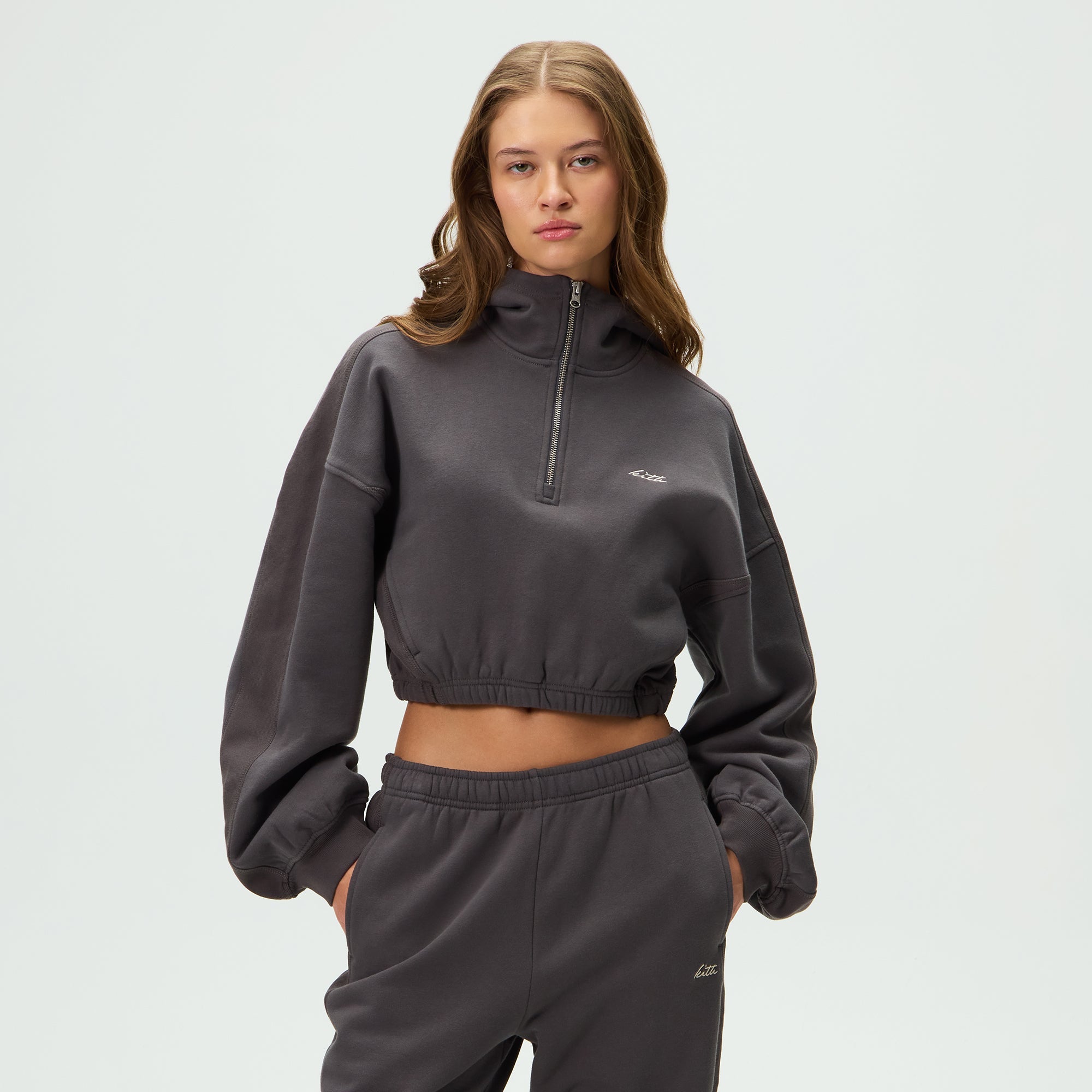 トップス K Kith Women Blair Quarter Zip Hoodie - Monarch – Kith Japan