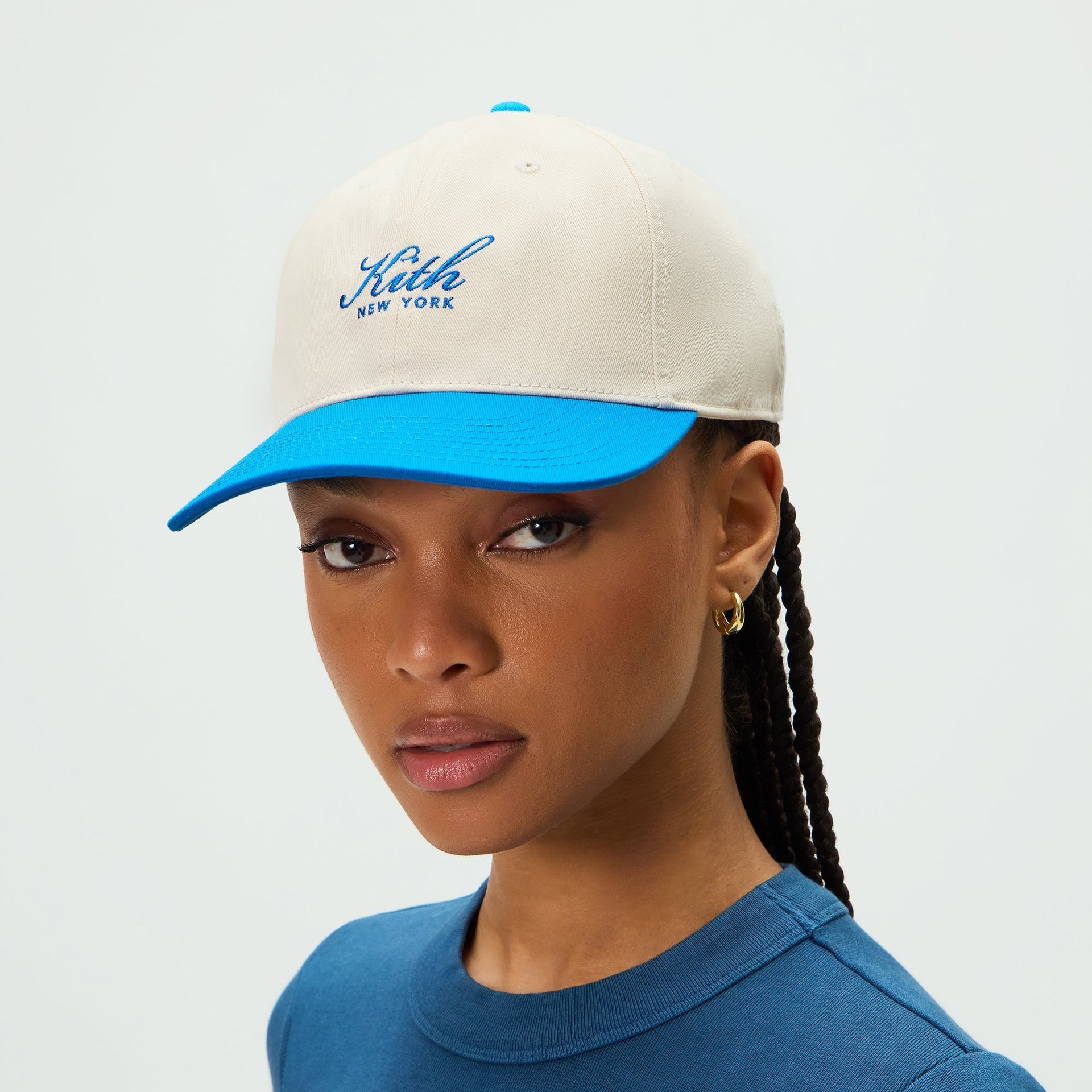 Kith Women Script New York Colorblock Classic Cap - Sandrift