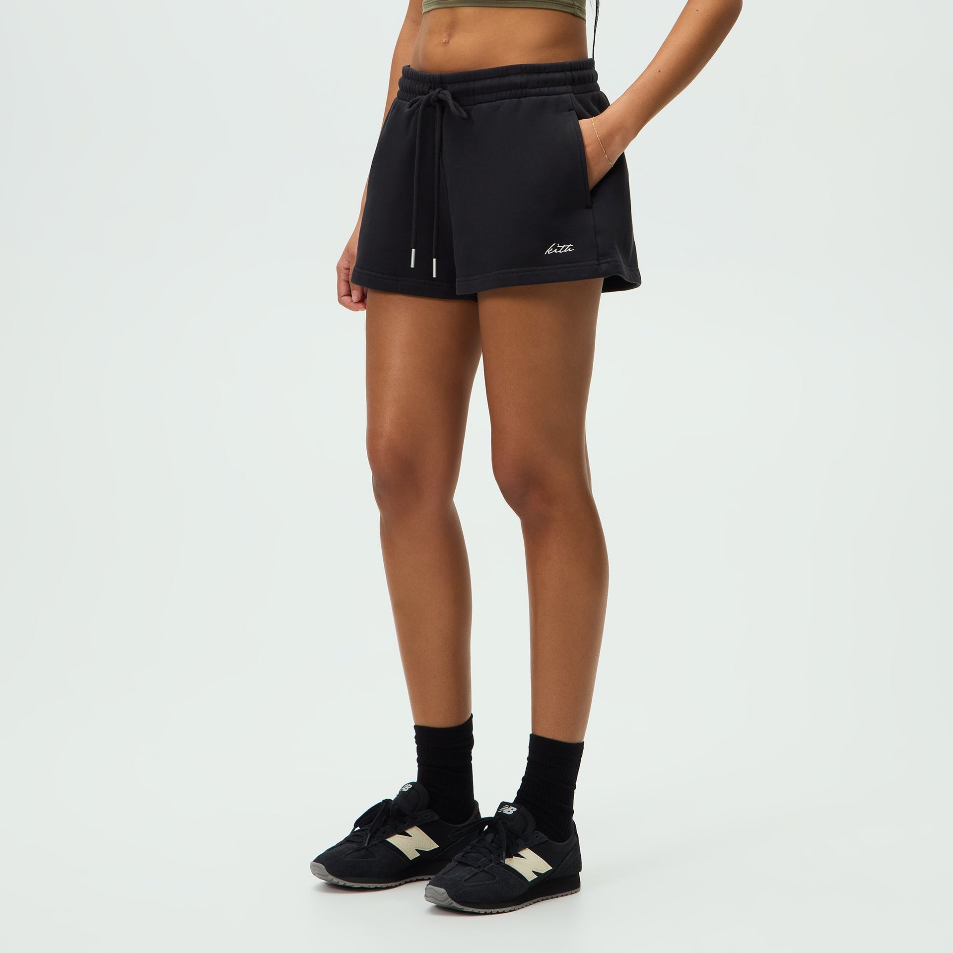 Kith Women Lorah Micro Sweatshort - Black