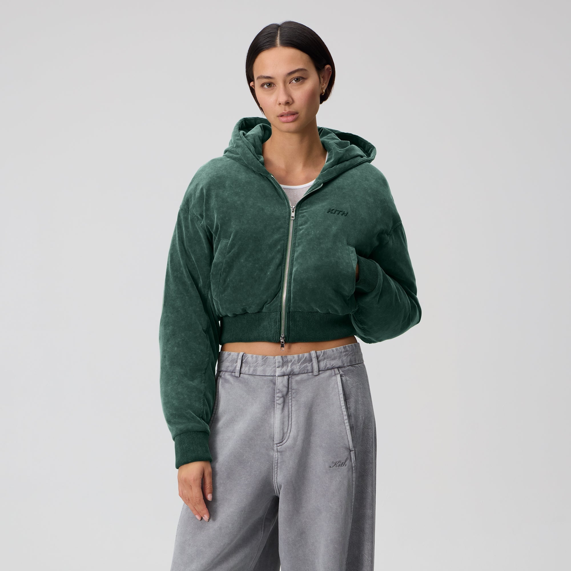 Kith Women Bex Cropped Sueded Jersey Puffer - Montane – Kith Japan
