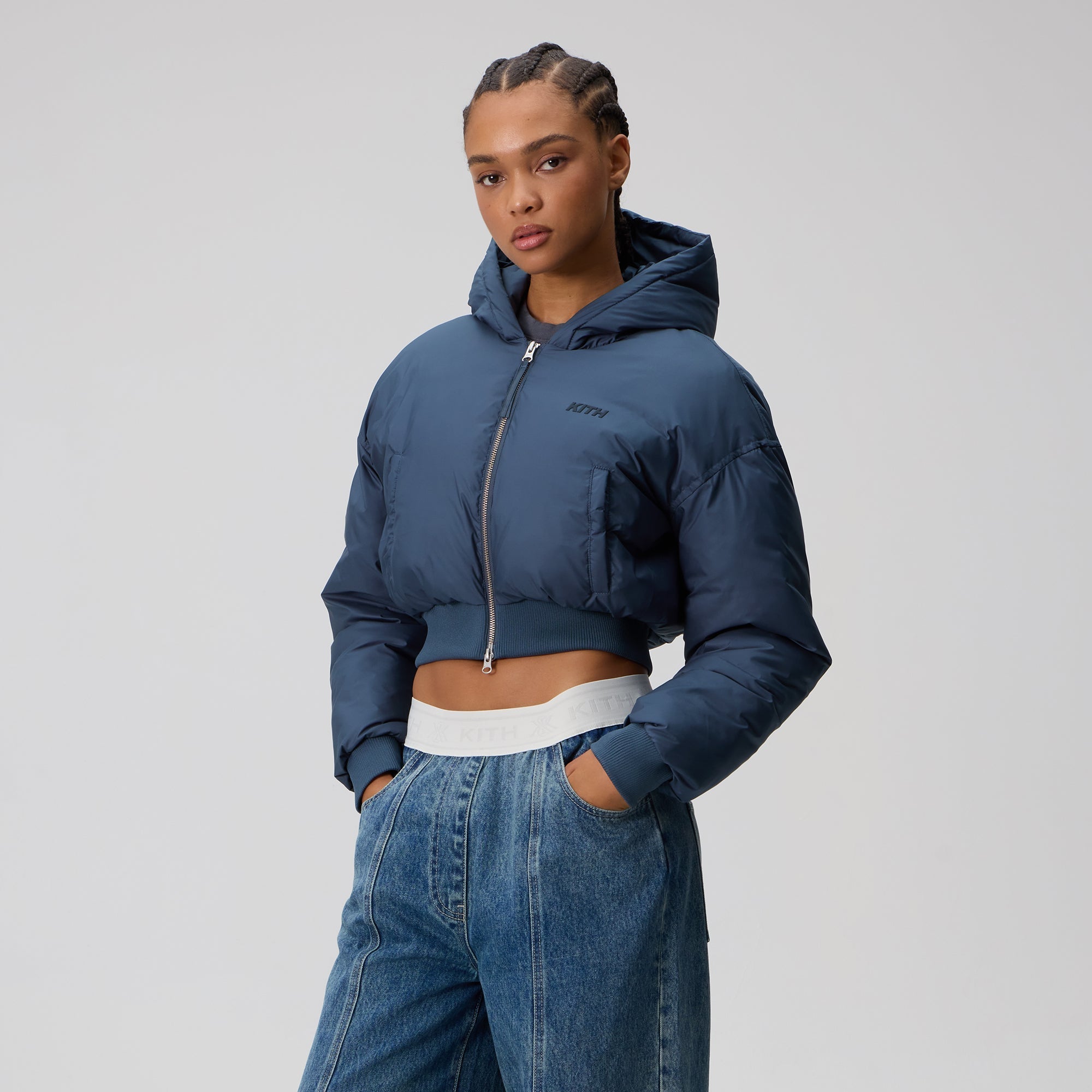 Kith Women Bex Cropped Nylon Puffer - Resolve – Kith Japan