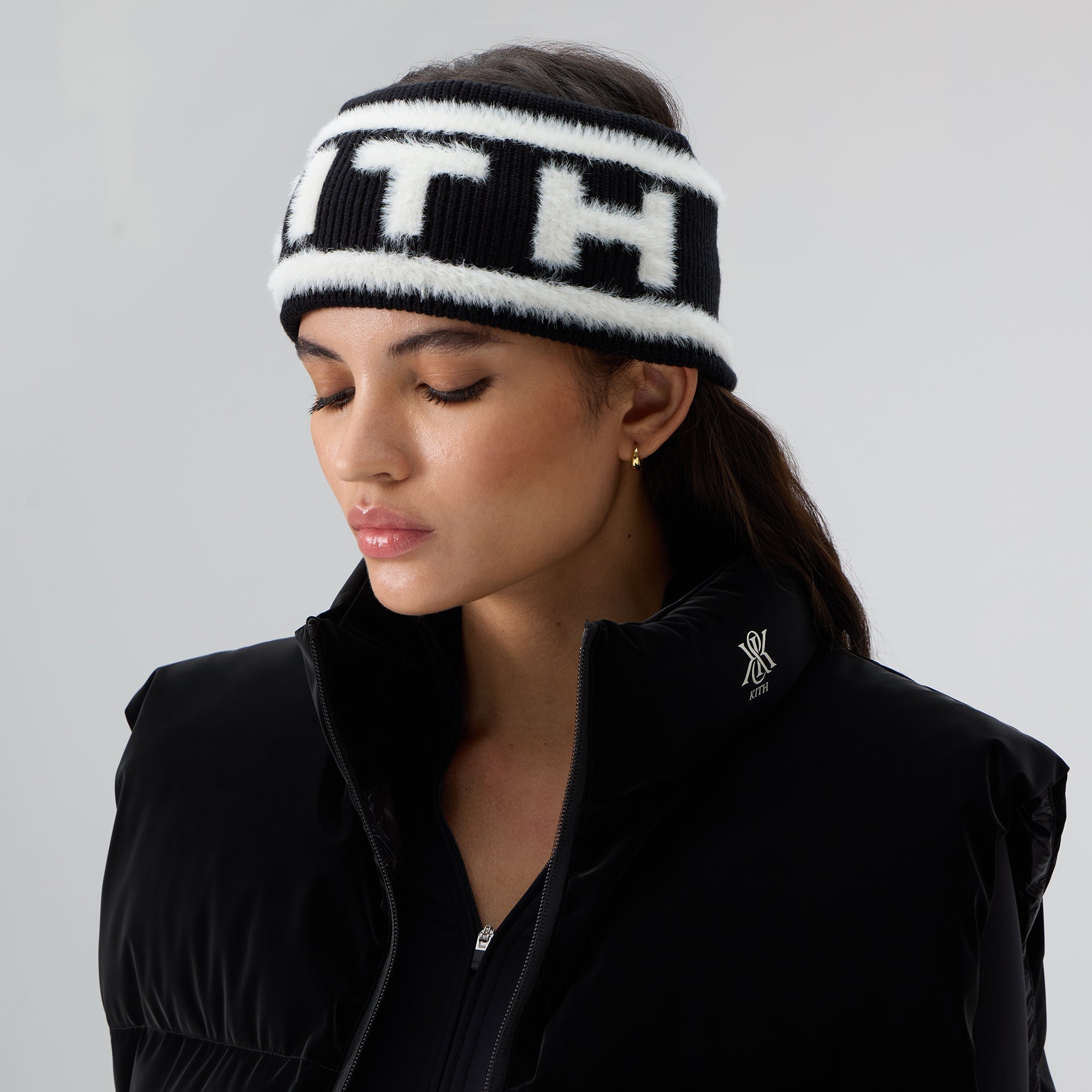 KITH  ピステ Kith Women Jacquard Rib Headband - Black – Kith Japan