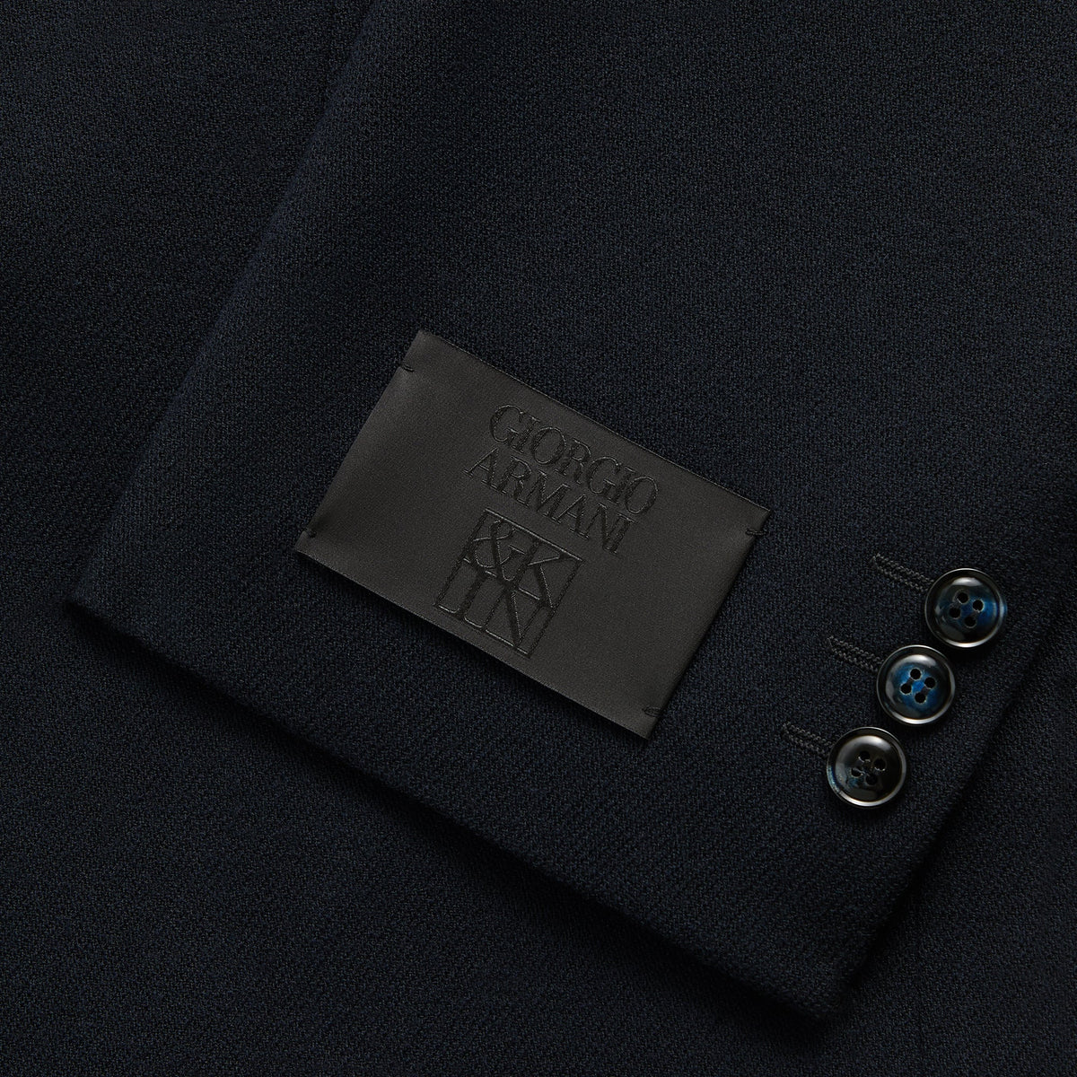 Giorgio Armani &Kin The Traveler Virgin Wool Double-Breasted Jacket - Ink