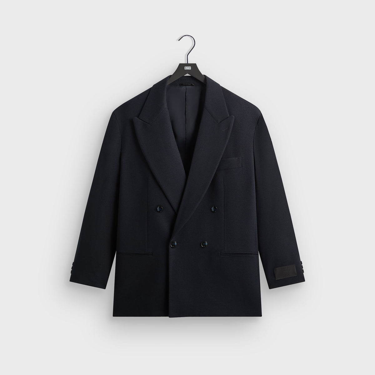 Giorgio Armani &Kin The Traveler Virgin Wool Double-Breasted Jacket - Ink