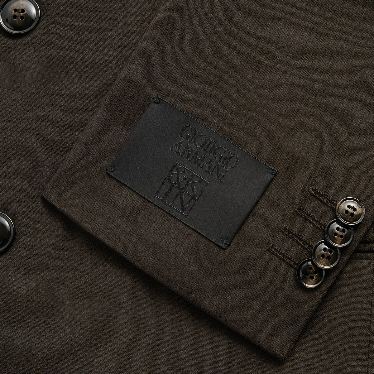 Giorgio Armani &Kin The Artist Virgin Wool Double-Breasted Jacket - Kindling