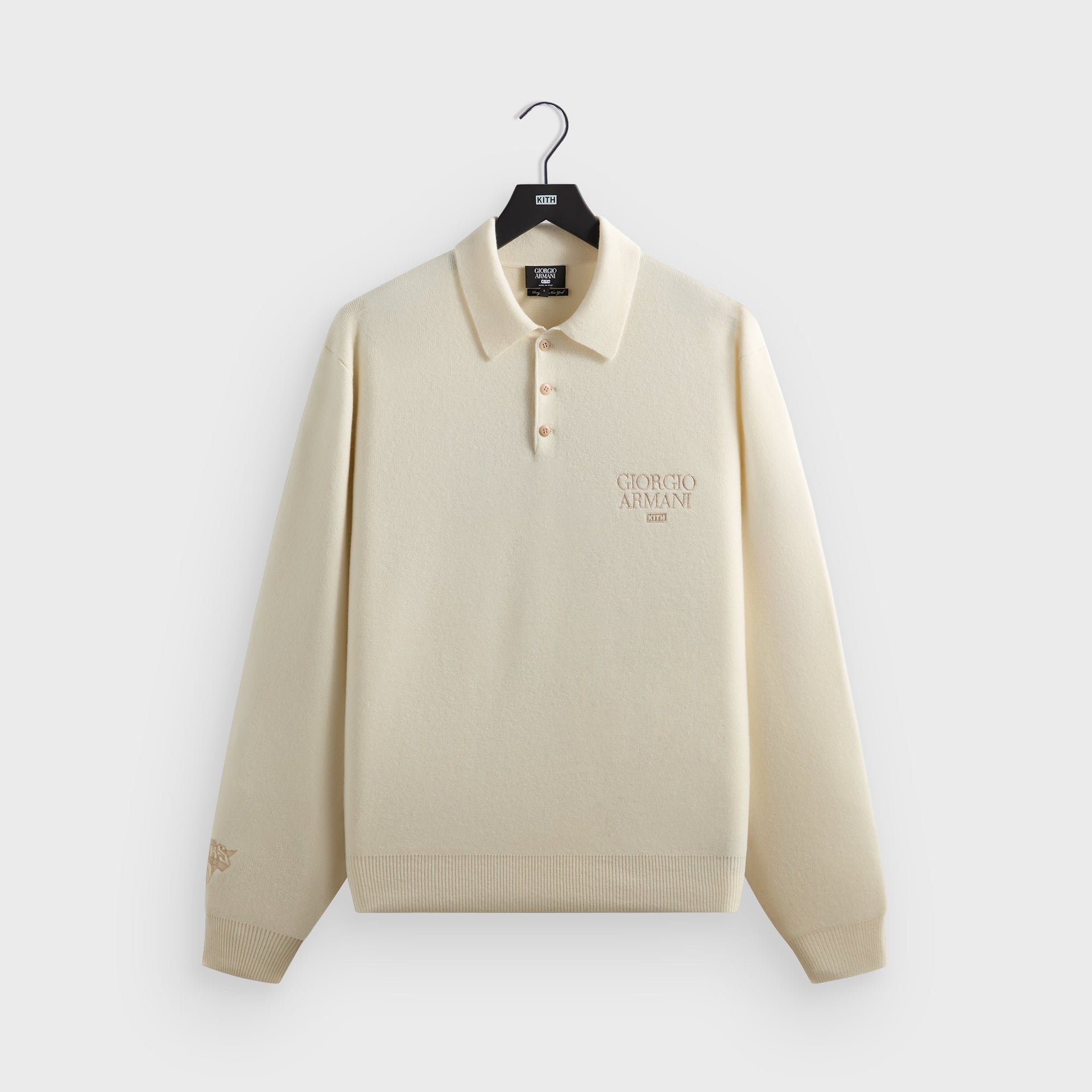 Giorgio Armani & Kith for the New York Knicks Harmon Rugby Polo - Sandrift