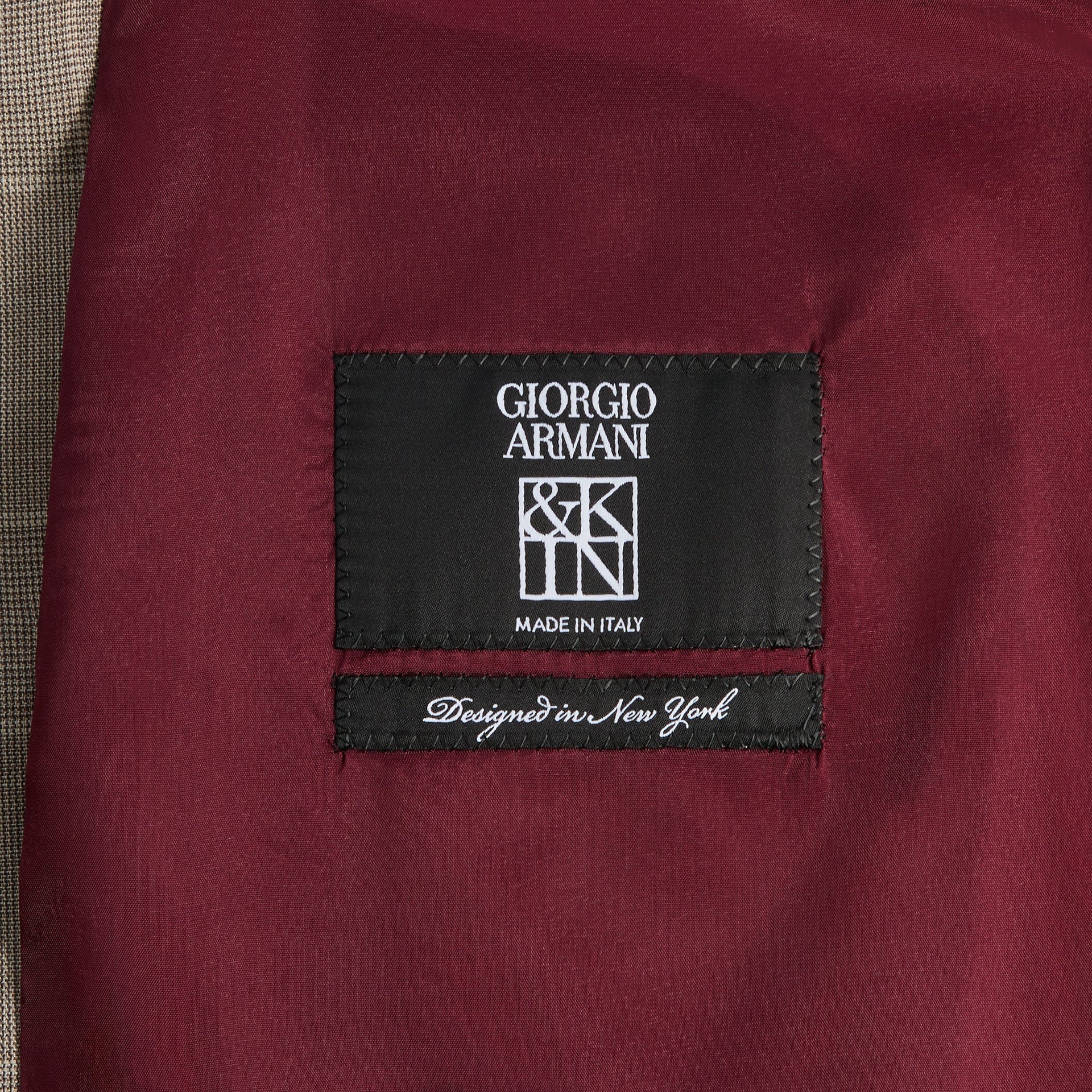 Giorgio Armani & Kith &Kin Single Breasted Collarless Jacket - Dark Ash - PH