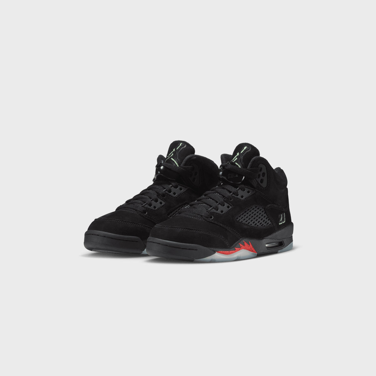 Jordan GS Air Jordan 5 Retro OG - Black / Picante Red / Glow In The Dark / Multi-Color