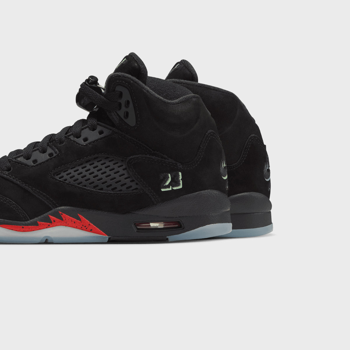 Jordan GS Air Jordan 5 Retro OG - Black / Picante Red / Glow In The Dark / Multi-Color