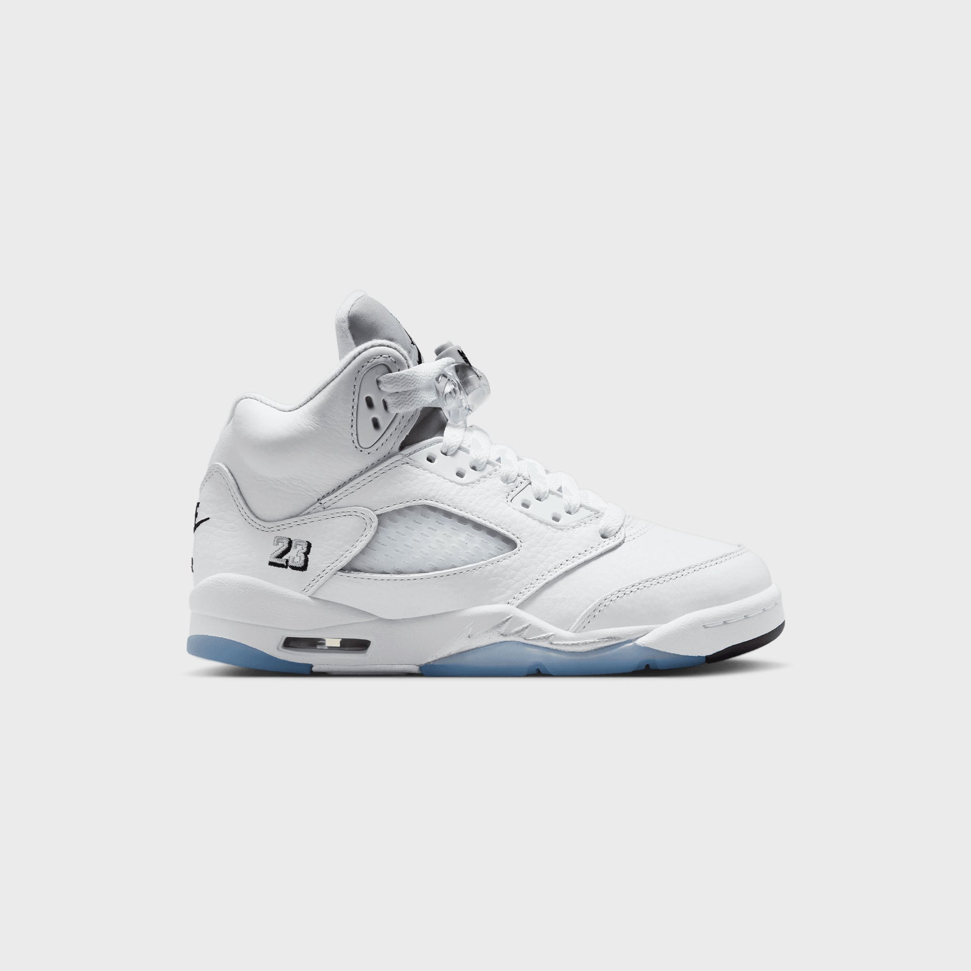 Jordan GS Air Jordan 5 Retro OG - White / Metallic Silver / Black