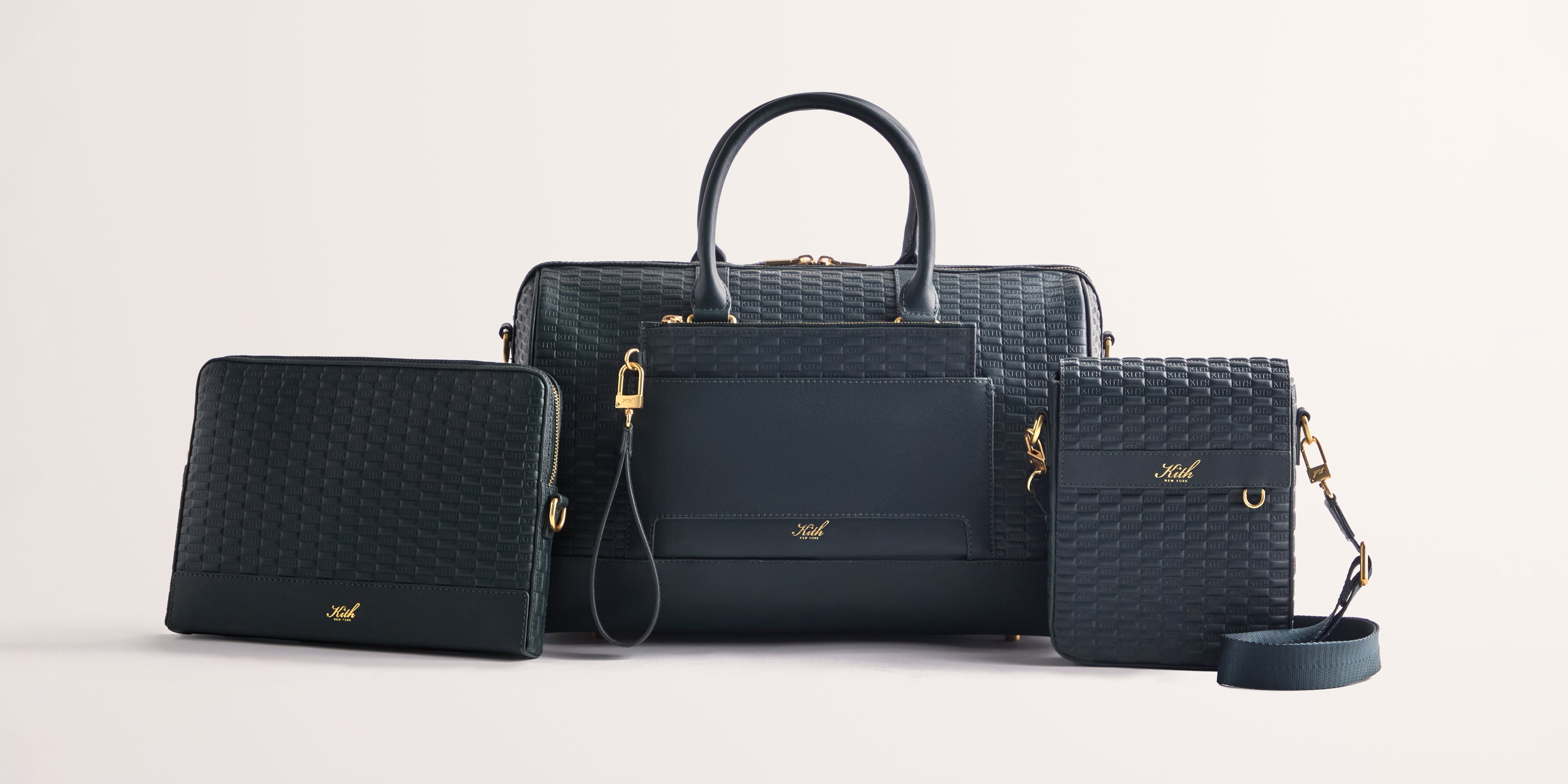 Kith Monogram Leather Coasters - Black – Kith Japan