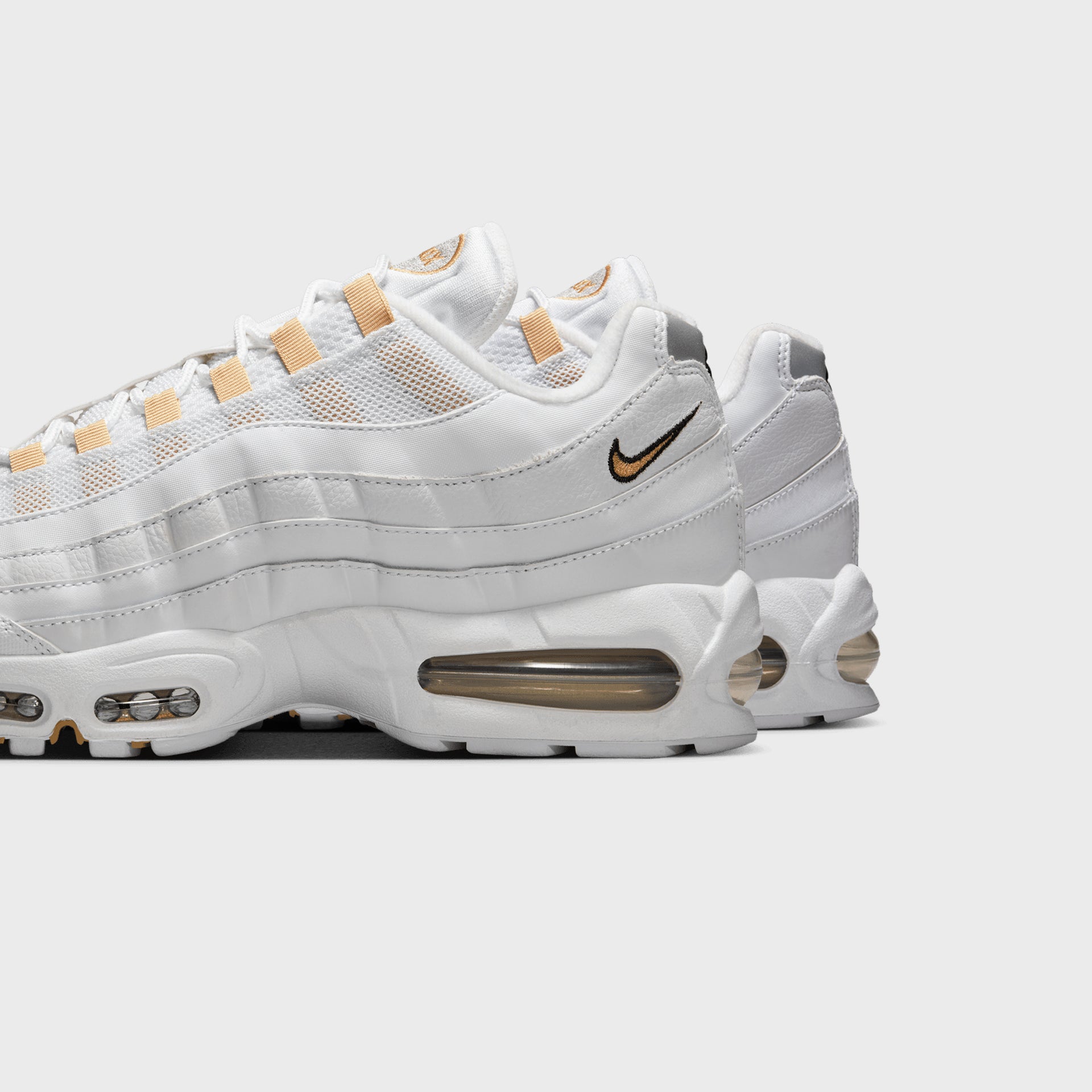 Nike Air Max 95 Big Bubble - White / Metallic Gold / Black / Pearl Grey