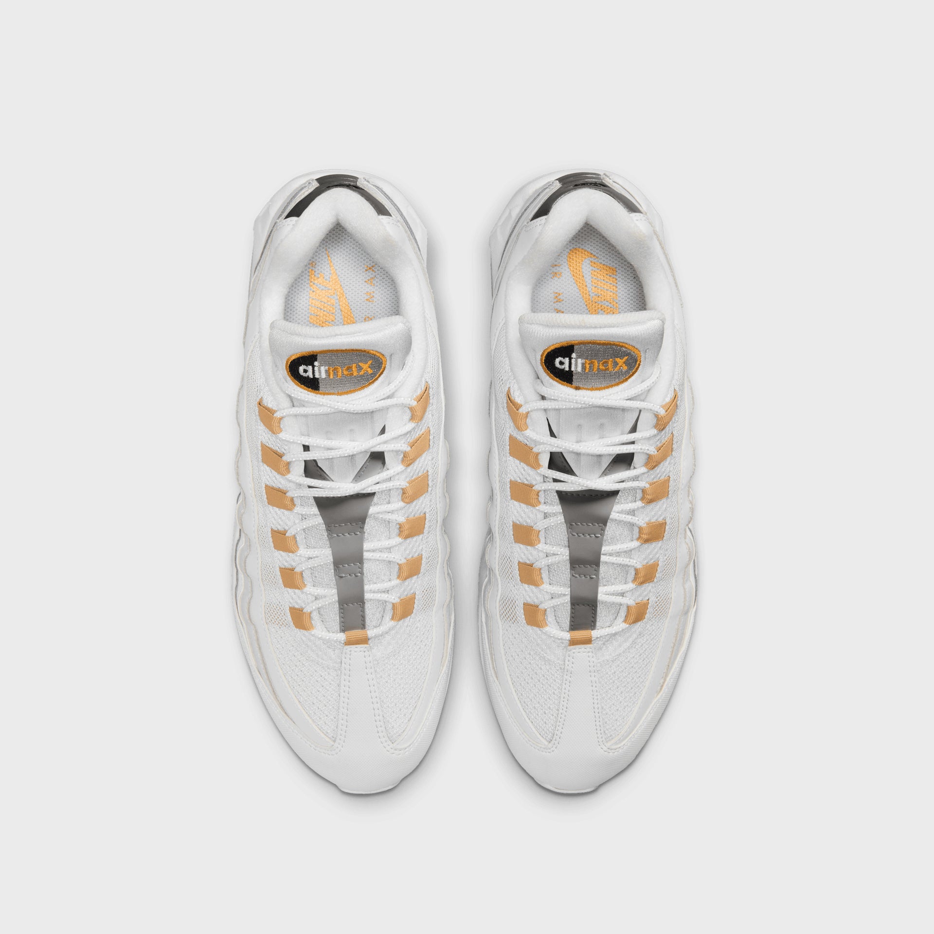 Nike Air Max 95 Big Bubble - White / Metallic Gold / Black / Pearl Grey