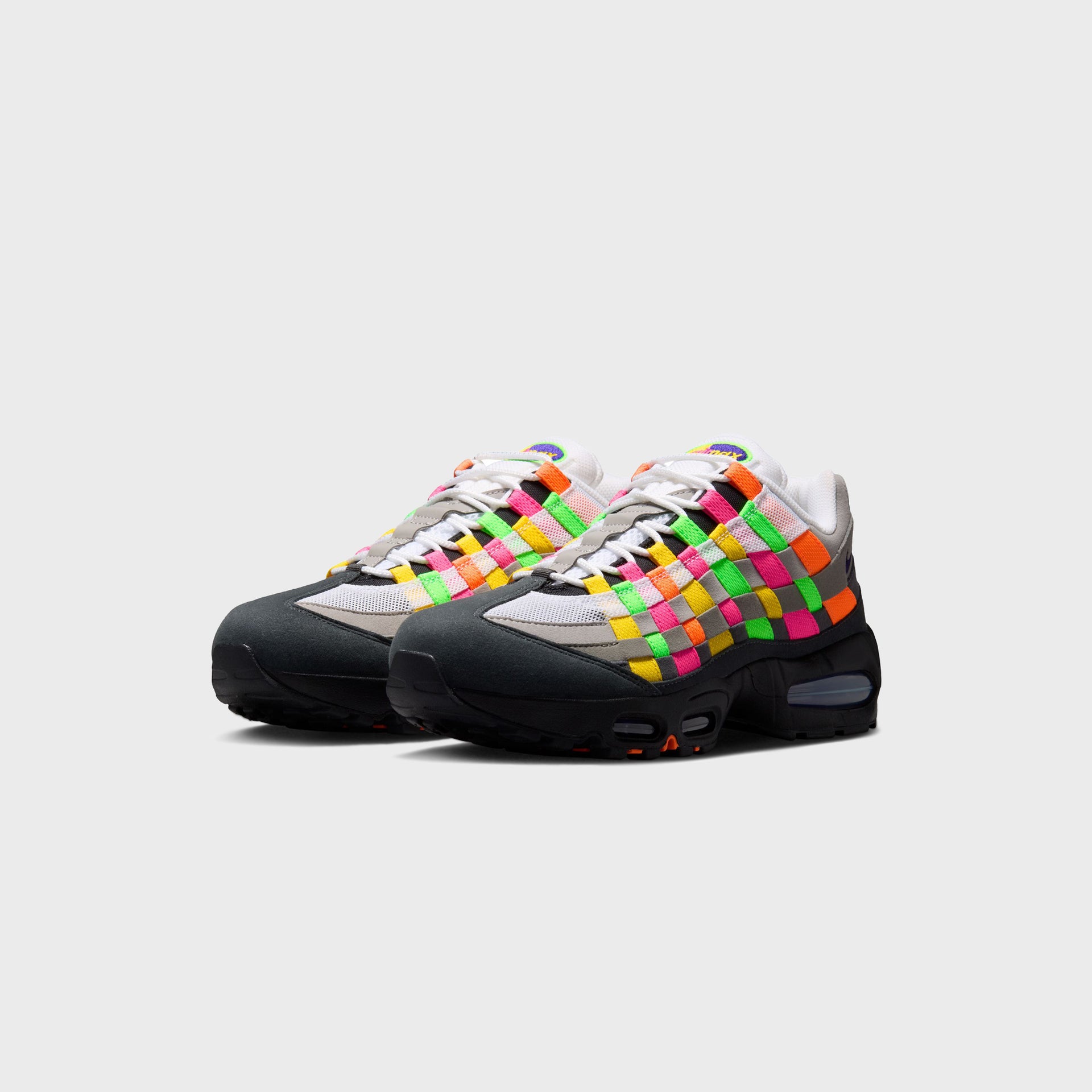 Nike Air Max 95 Big Bubble Woven - White / Purple Dynasty / Particle Grey / Light Charcoal