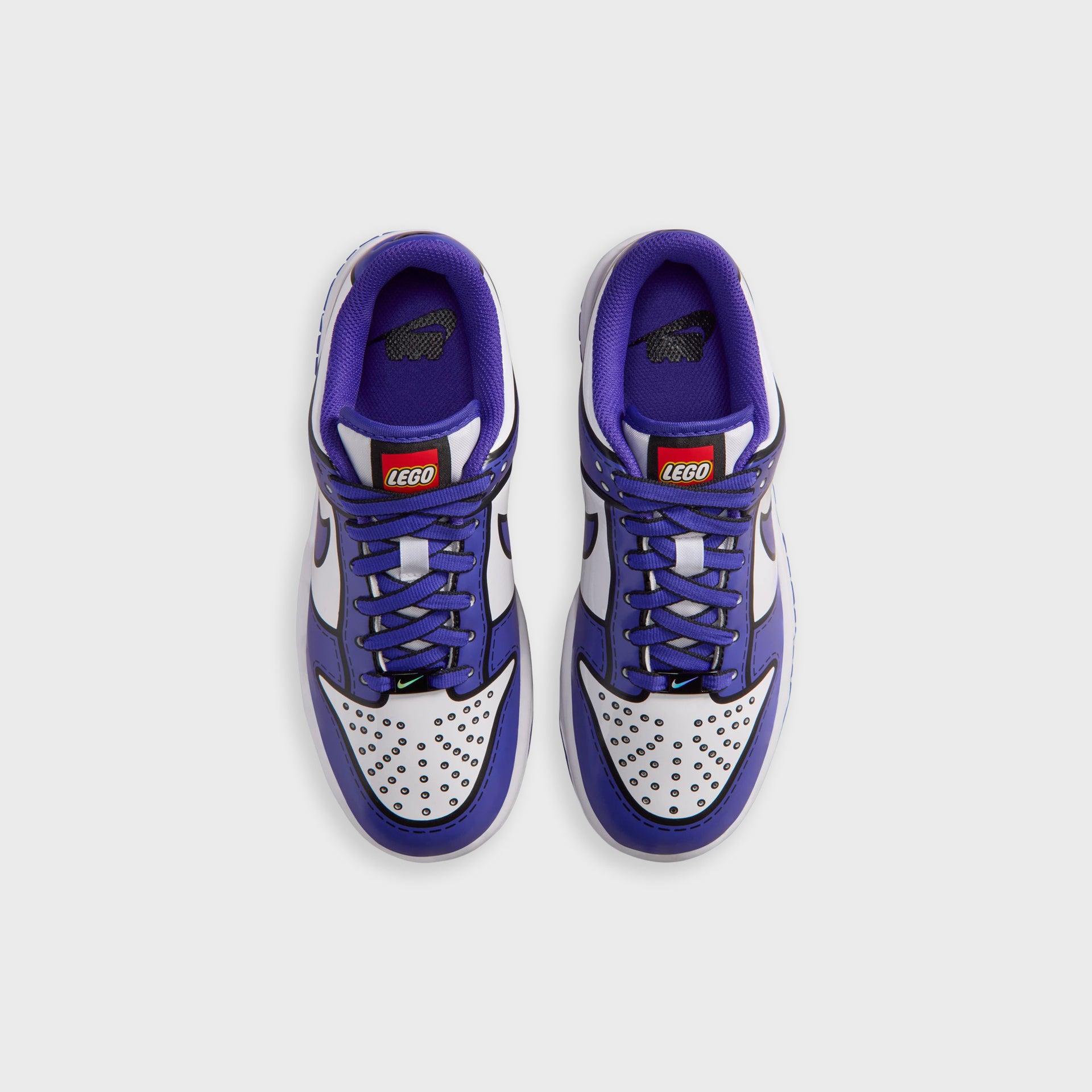 Nike x LEGO GS Dunk Low - White / Rush Blue / Tour Yellow / Bright Concord