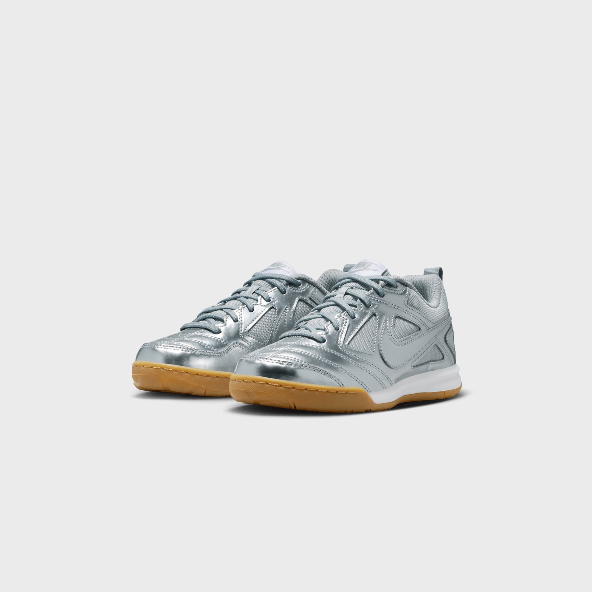 Nike GS Gato LV8 - Metallic Silver / White / Gum Light Brown