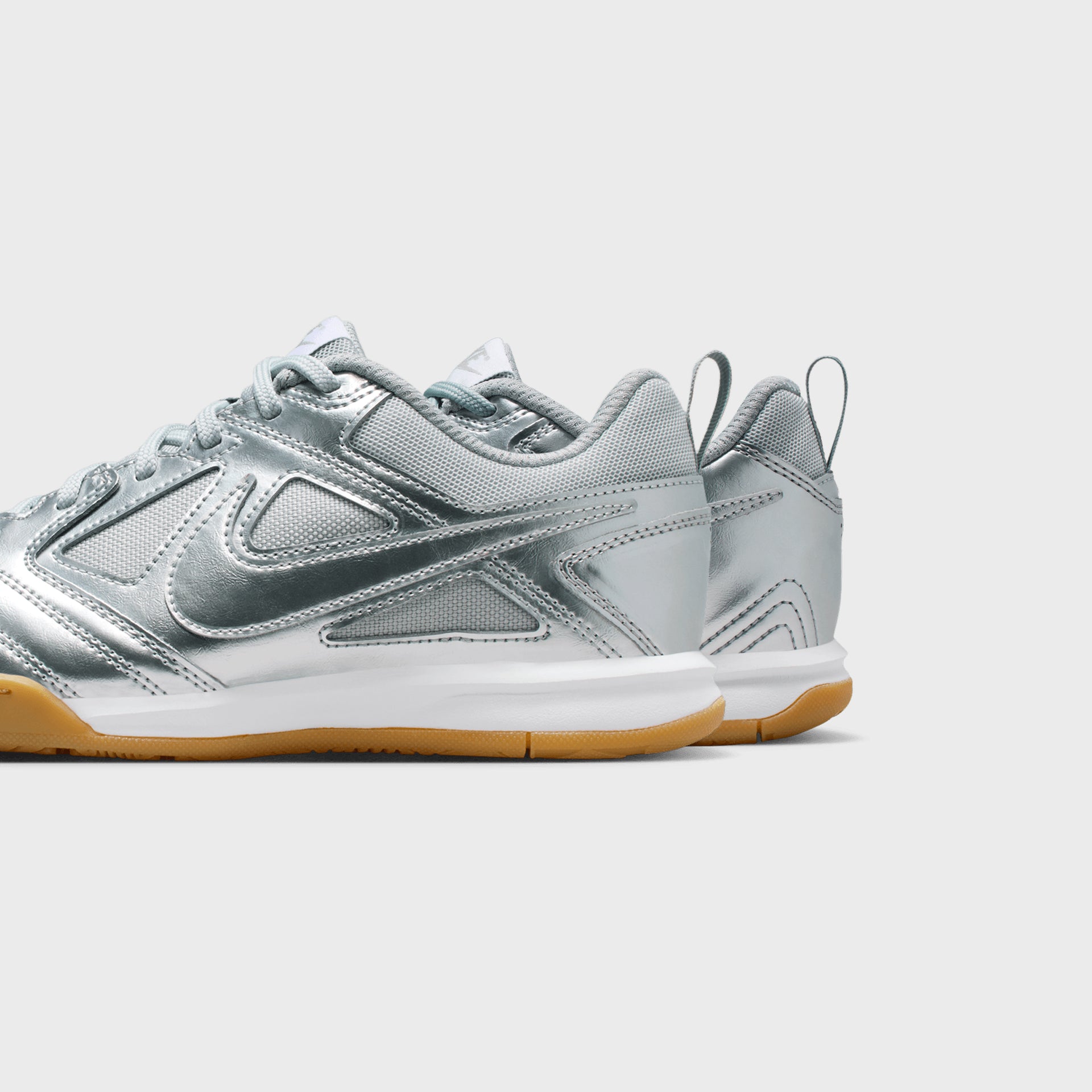 Nike GS Gato LV8 - Metallic Silver / White / Gum Light Brown