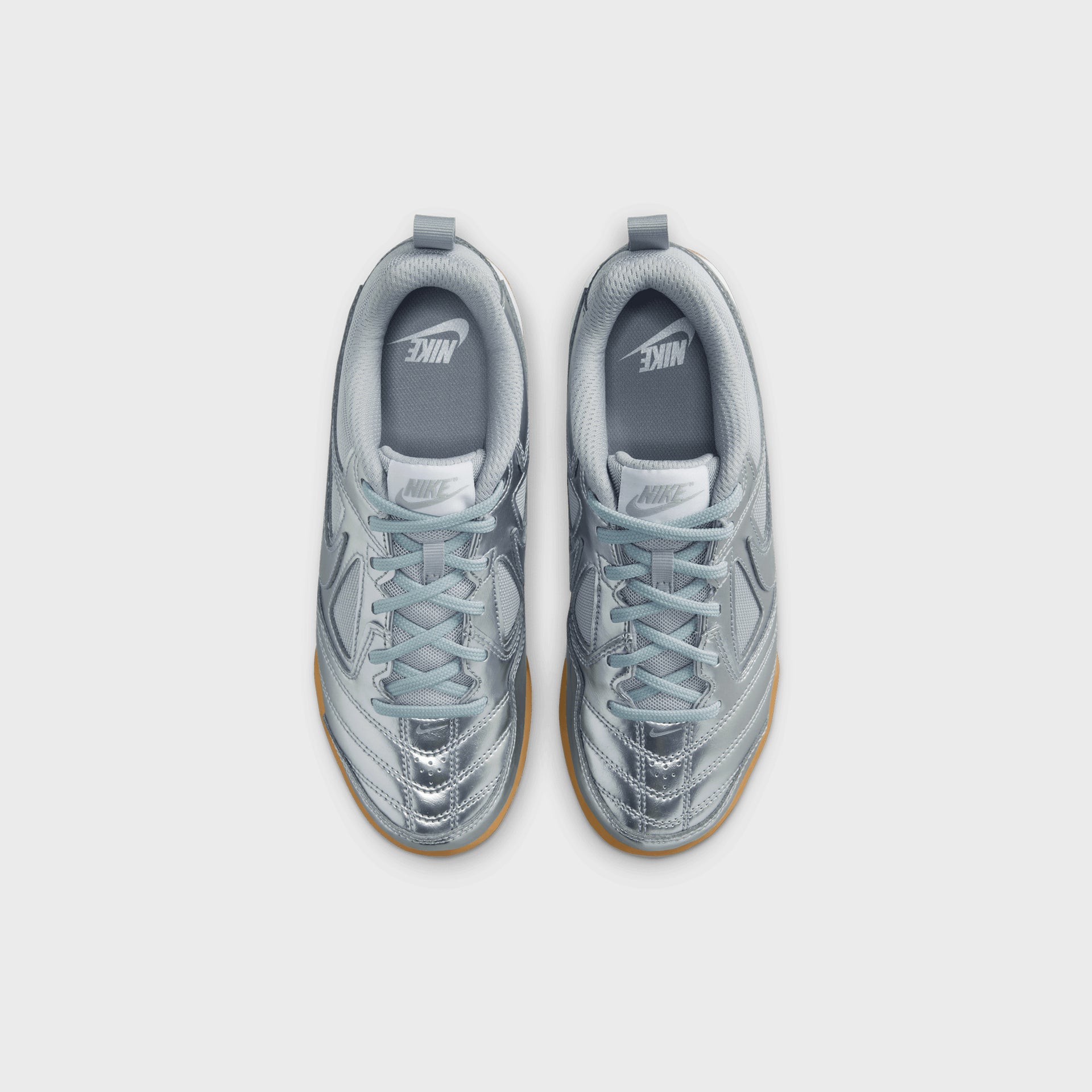 Nike GS Gato LV8 - Metallic Silver / White / Gum Light Brown