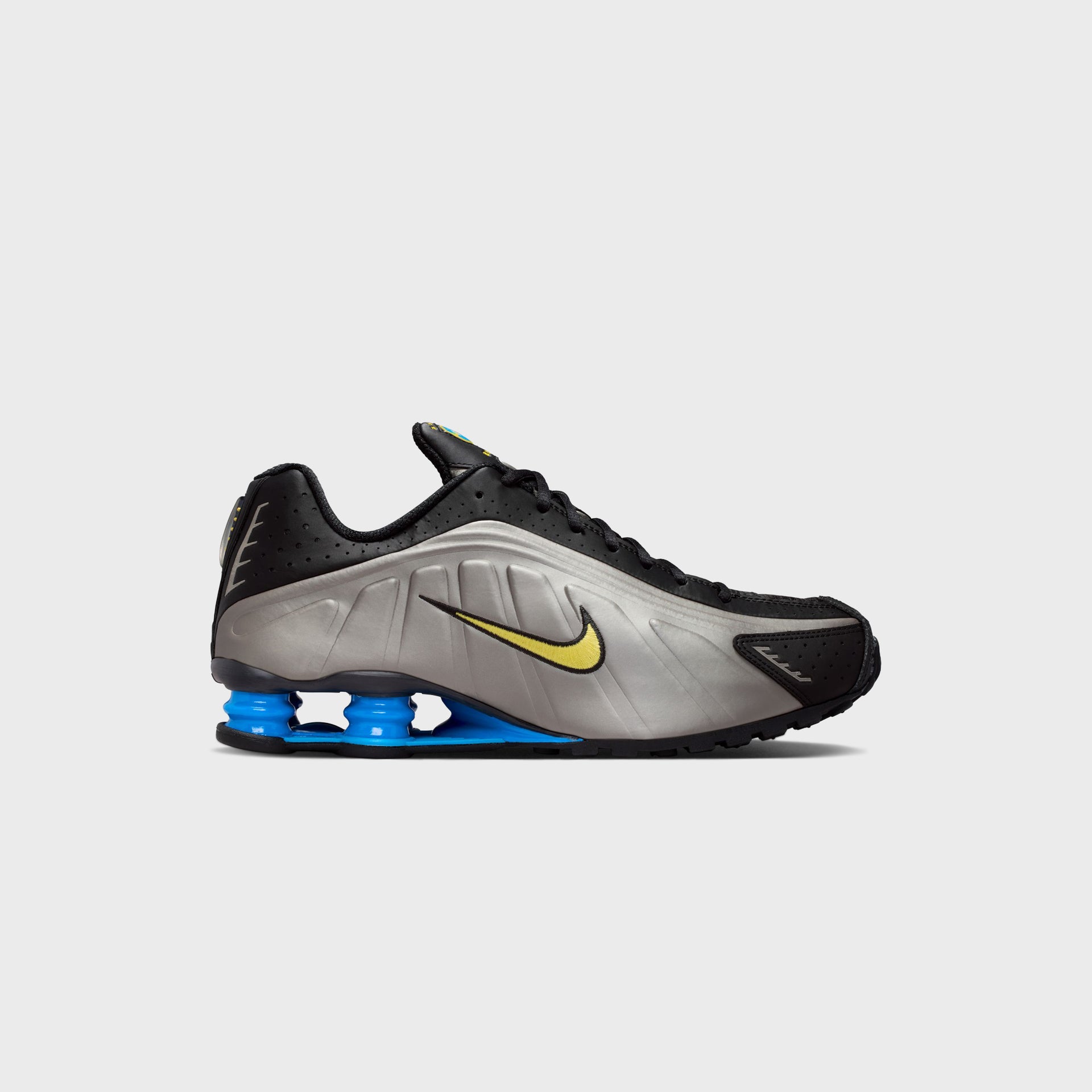 Nike Shox R4 - Black / Metallic Pewter / Light Photo Blue / Canary