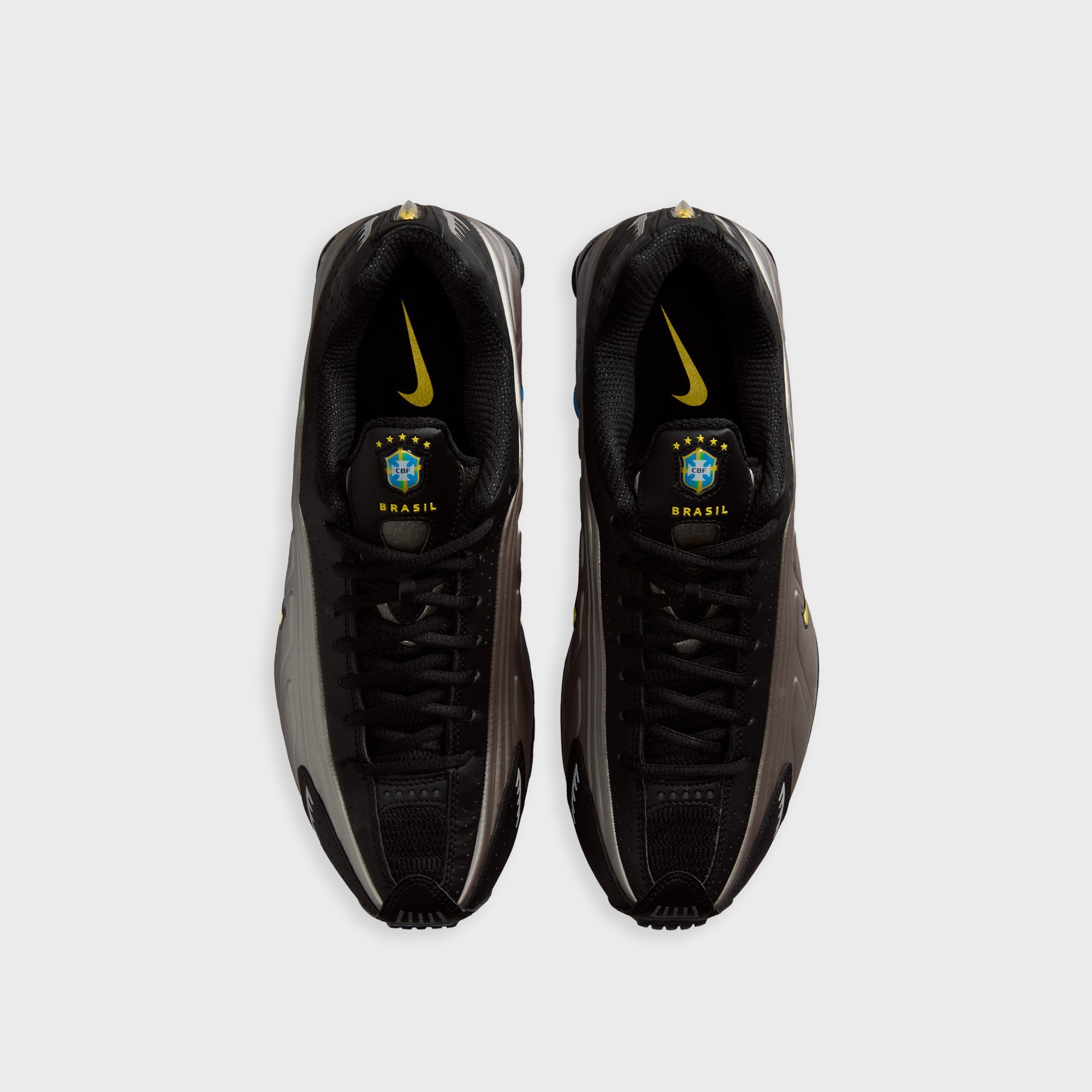 Nike Shox R4 - Black / Metallic Pewter / Light Photo Blue / Canary