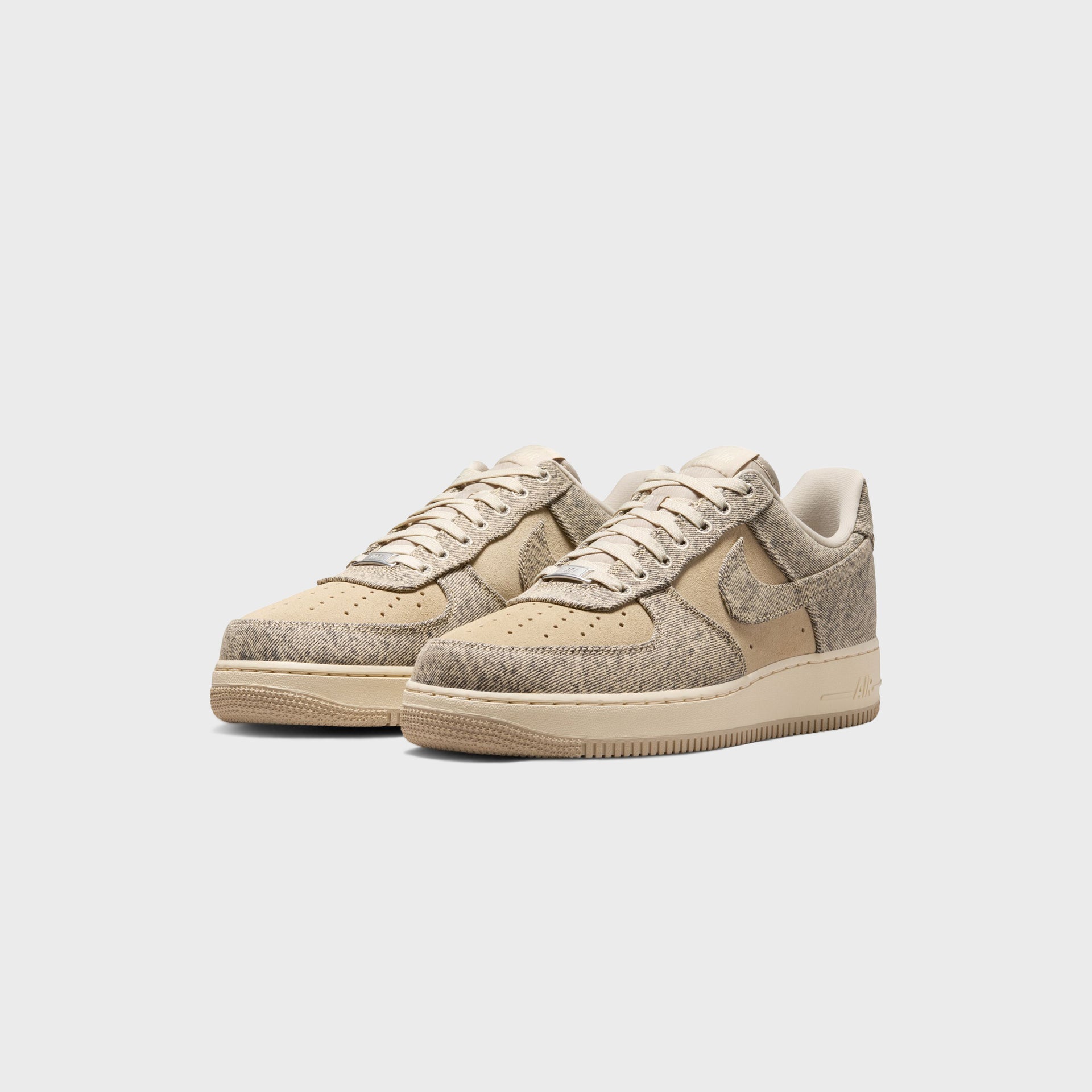 Nike Air Force 1 '07 LV8 - Denim Desert Khaki / Light Khaki / Metallic Silver
