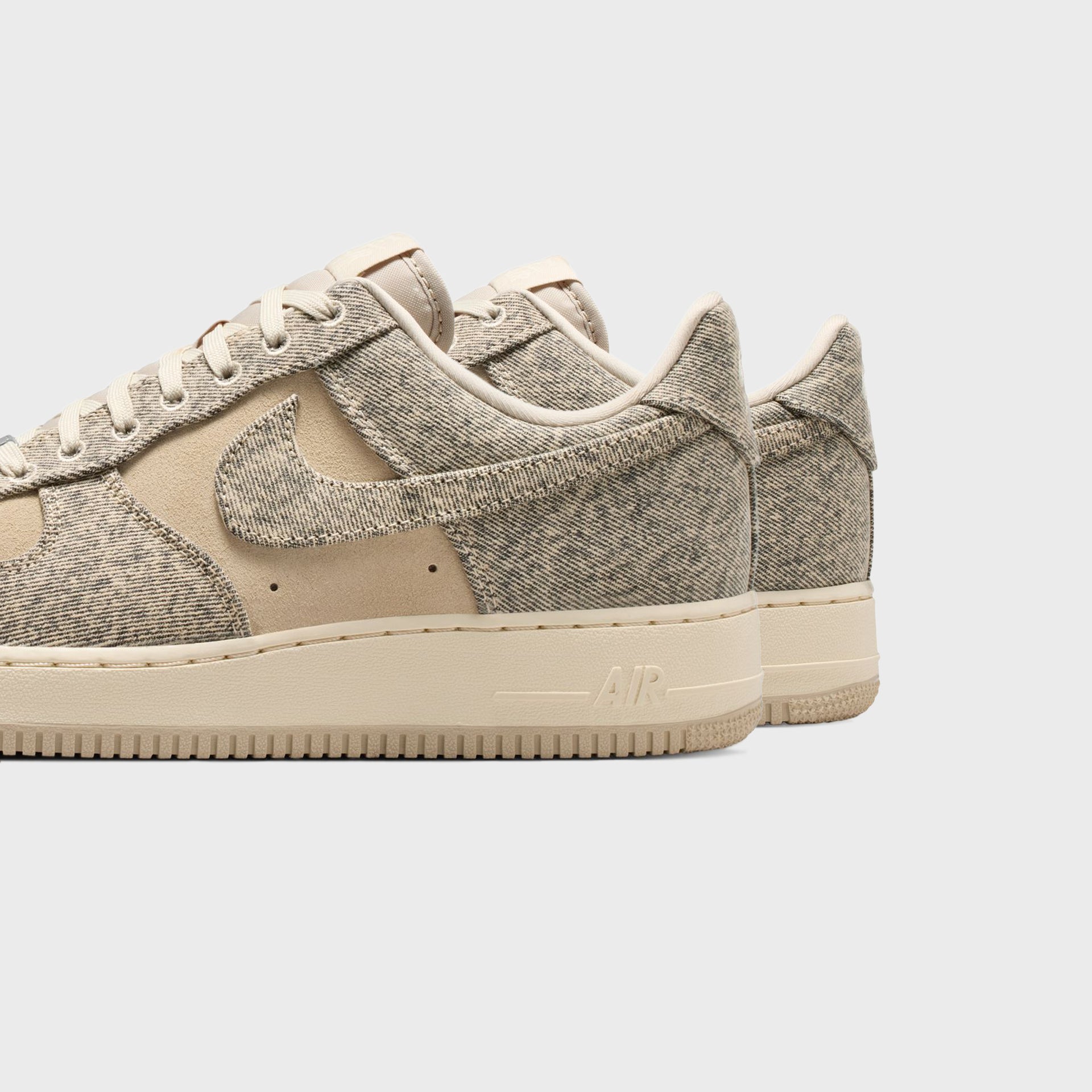 Nike Air Force 1 '07 LV8 - Denim Desert Khaki / Light Khaki / Metallic Silver