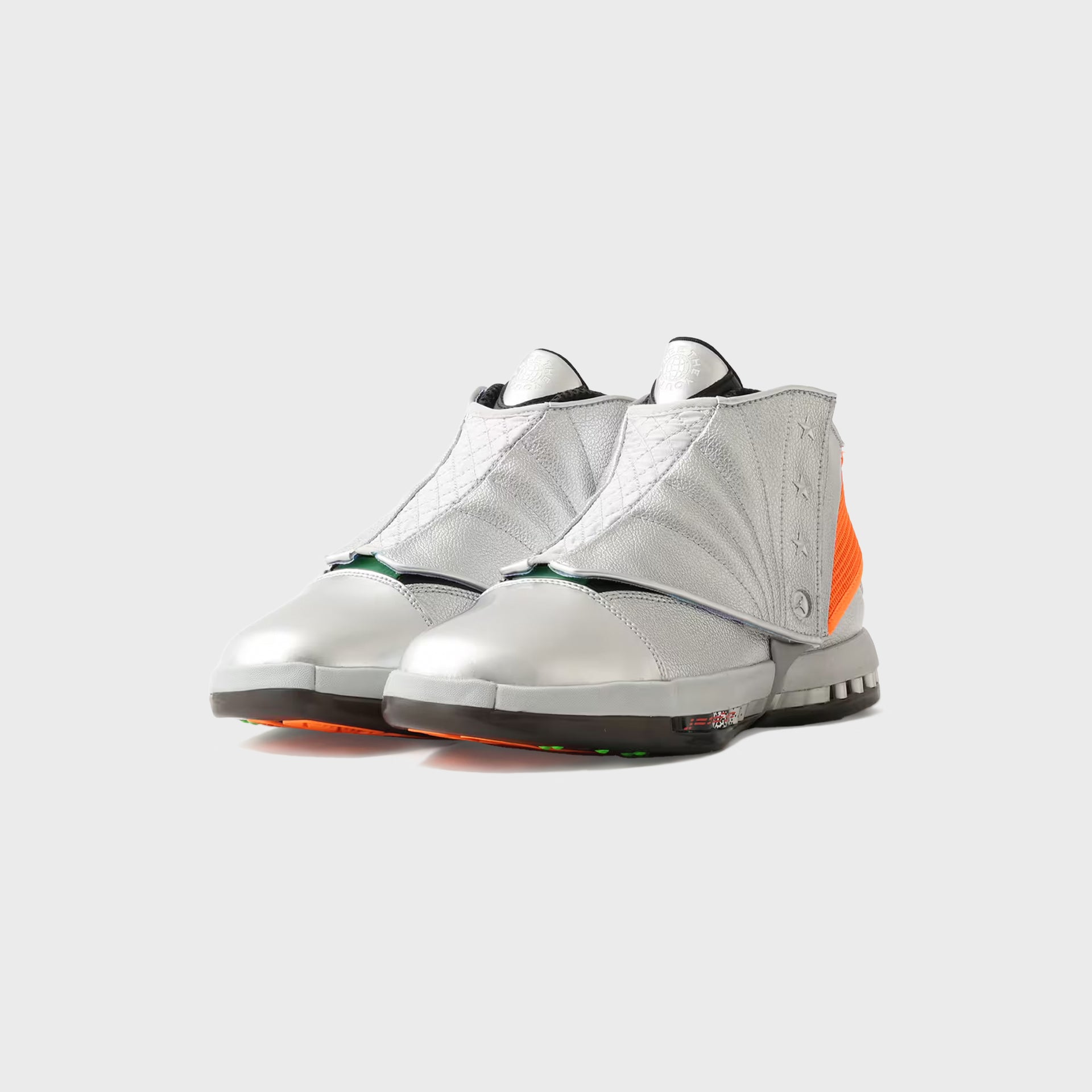 Jordan × Free The Youth Air Jordan 16 SP - Metallic Silver / Picante Red / Metallic Silver / Total Orange