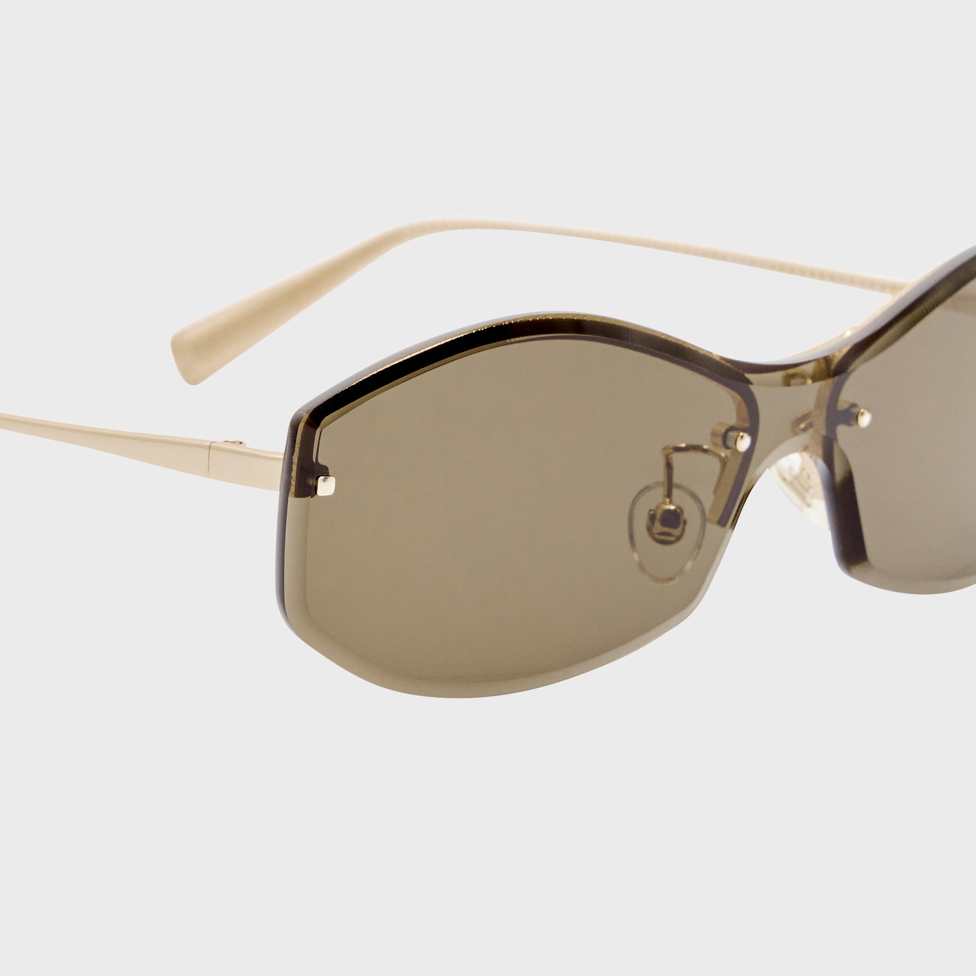 ユミムエ Jacquemus Miami Frames - Light Gold / Brown – Kith Japan